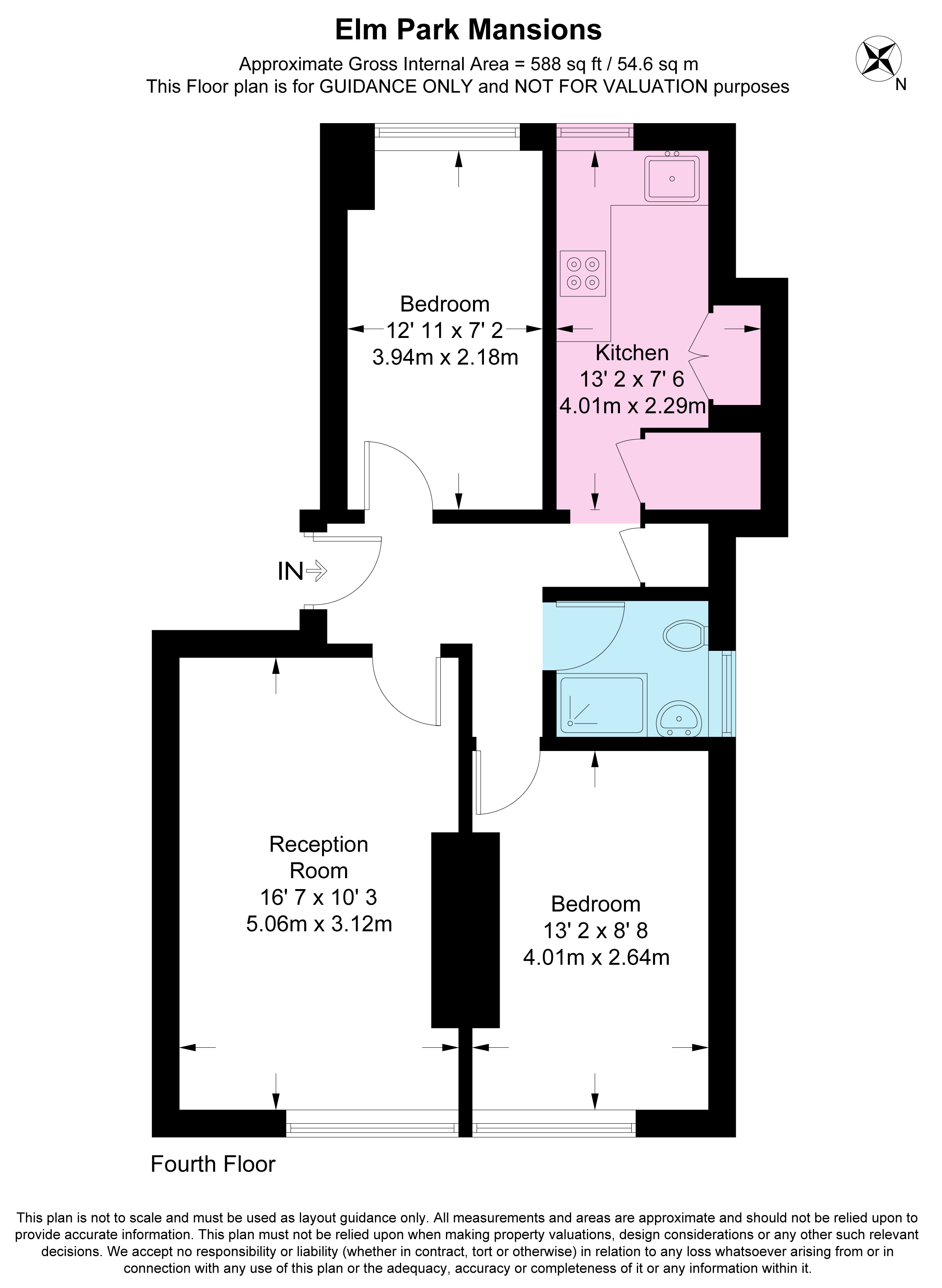 9, Elm Park Mansions, London floorplan