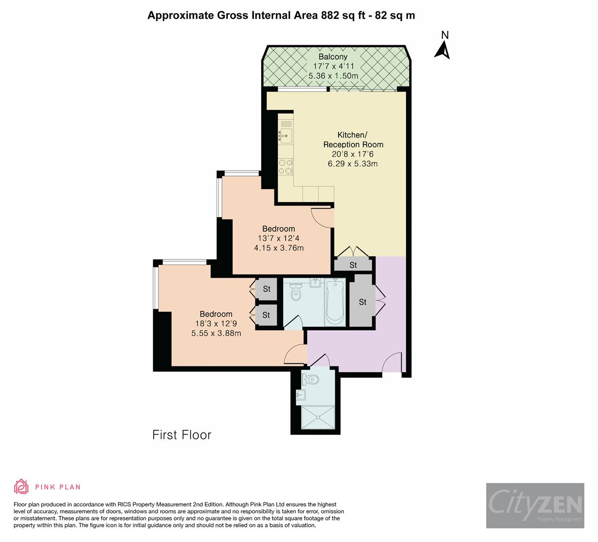 Flat 101 Hennessey Apts, 5, Brigadier Walk, London floorplan