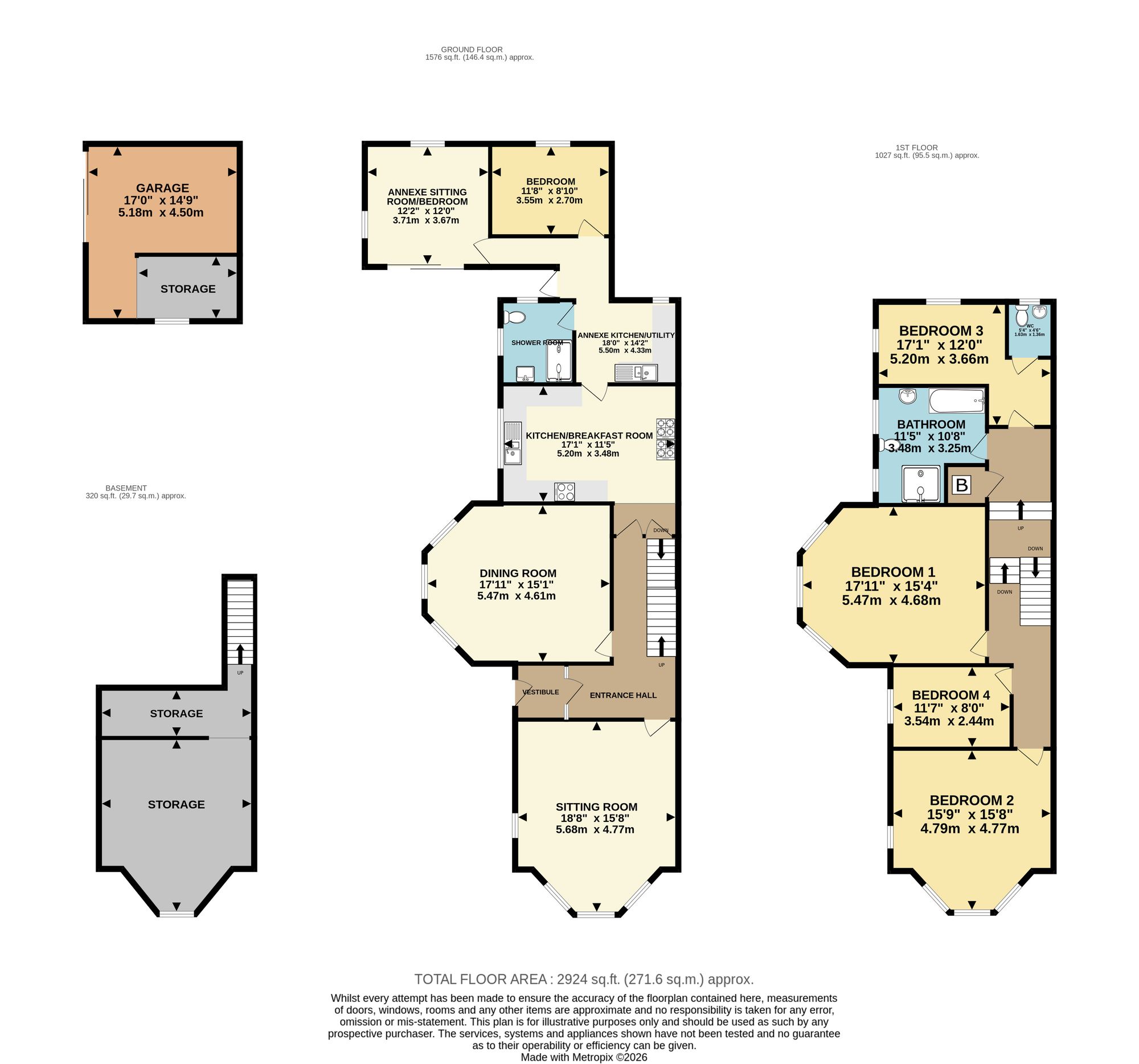14 Vicarage Road, Torquay floorplan