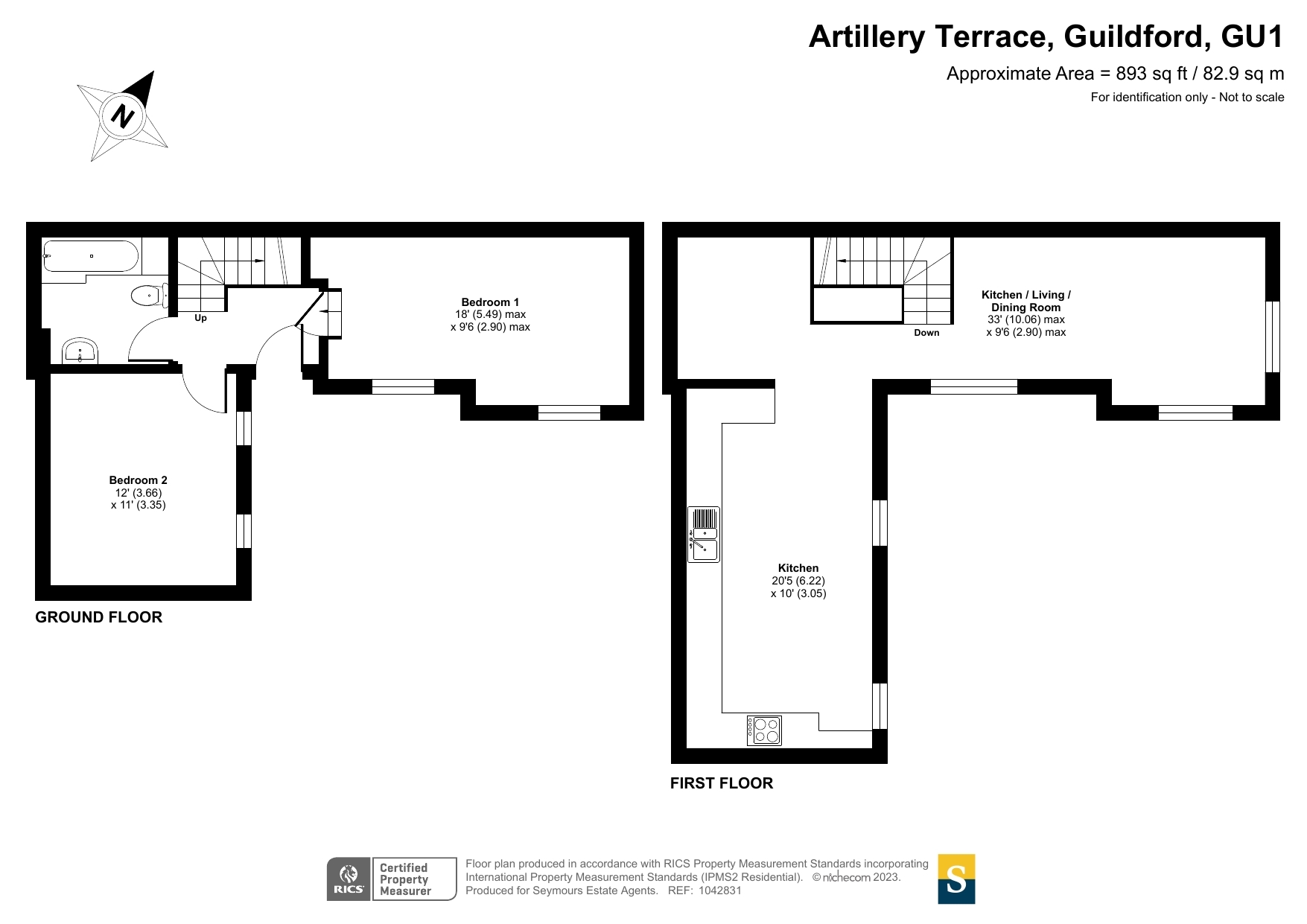 Church Cottage, 37, Artillery Terrace, Surrey floorplan