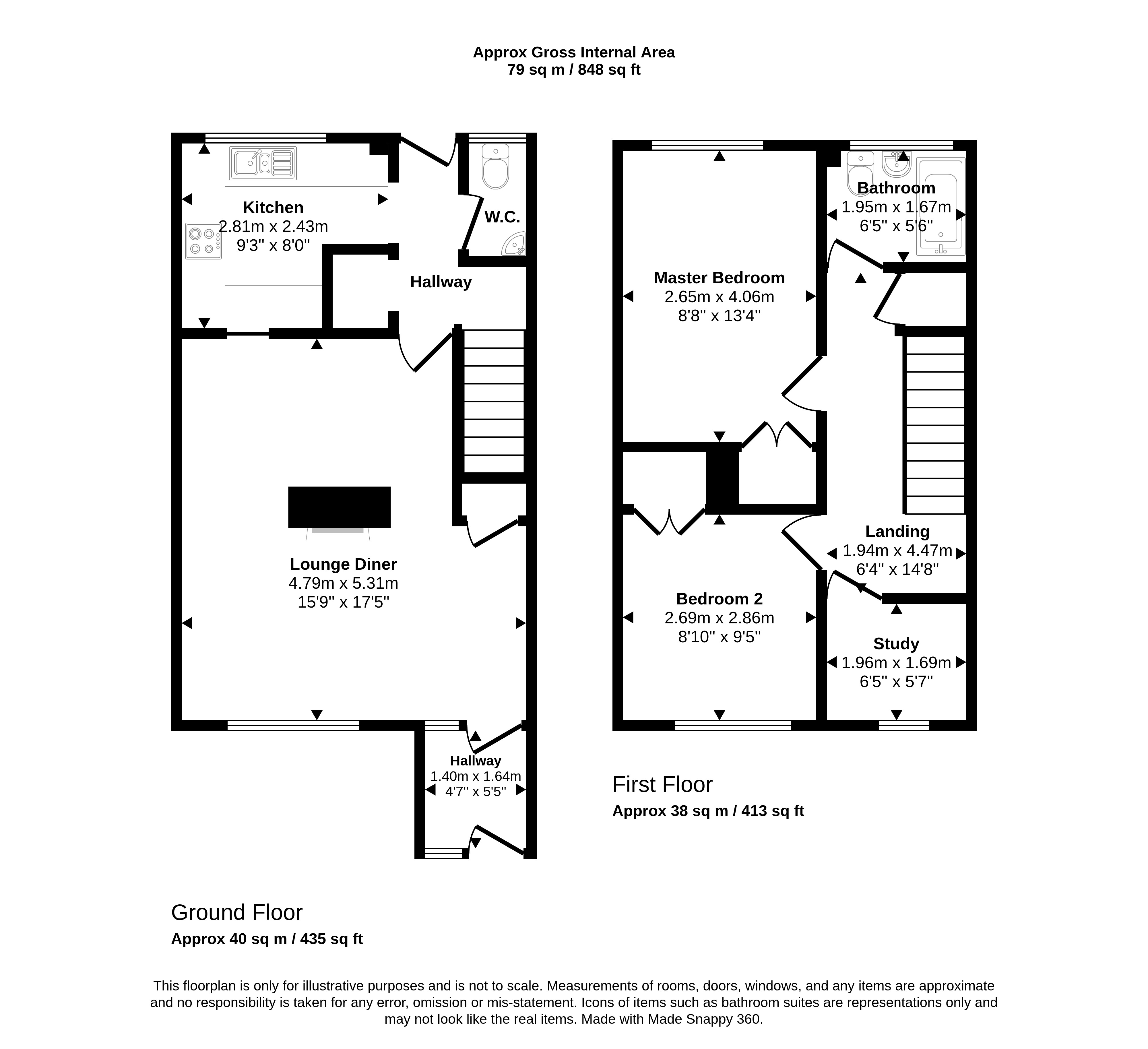 2, Bracken Close, Stanley floorplan