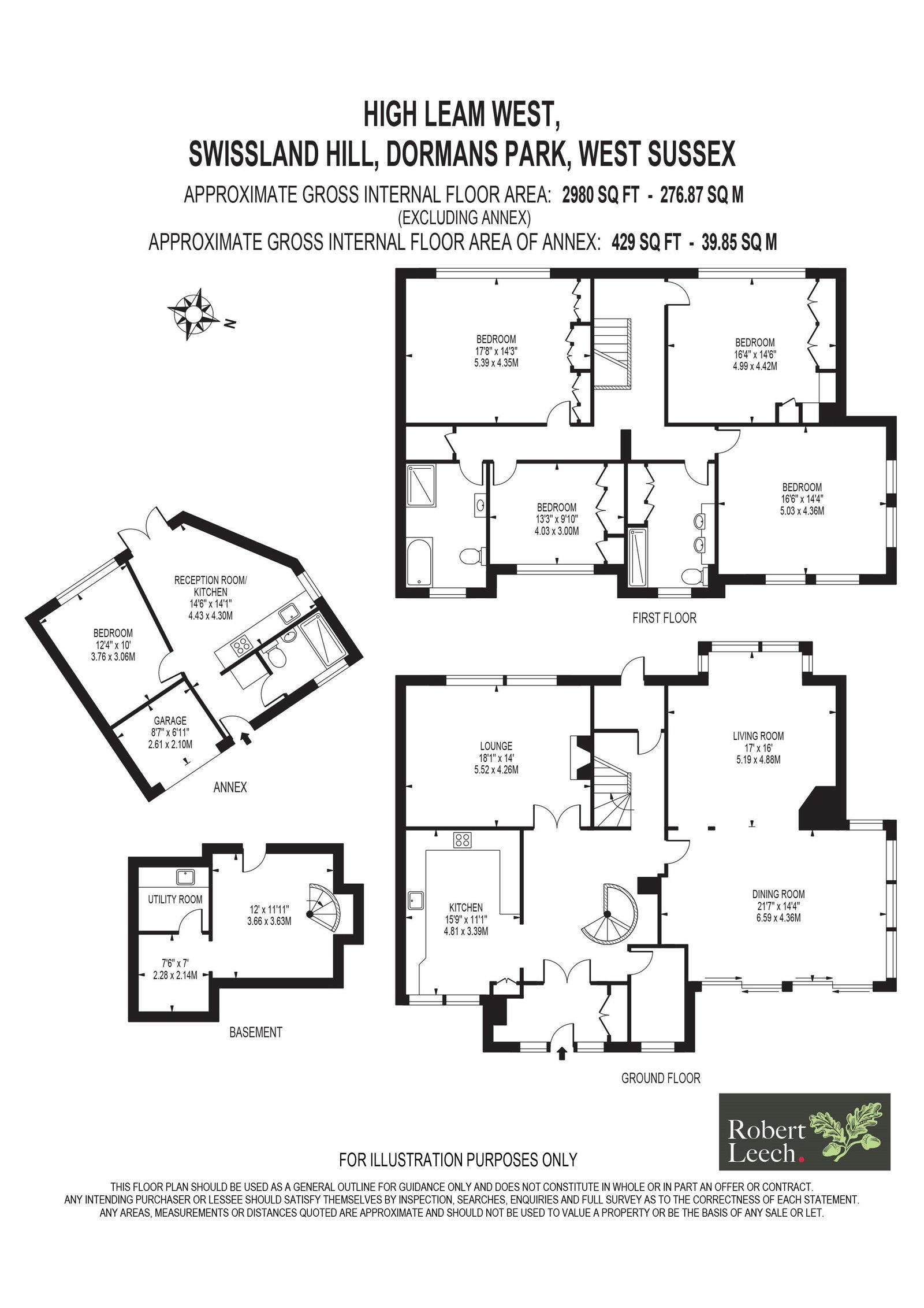 High Leam West, Swissland Hill, East Grinstead floorplan