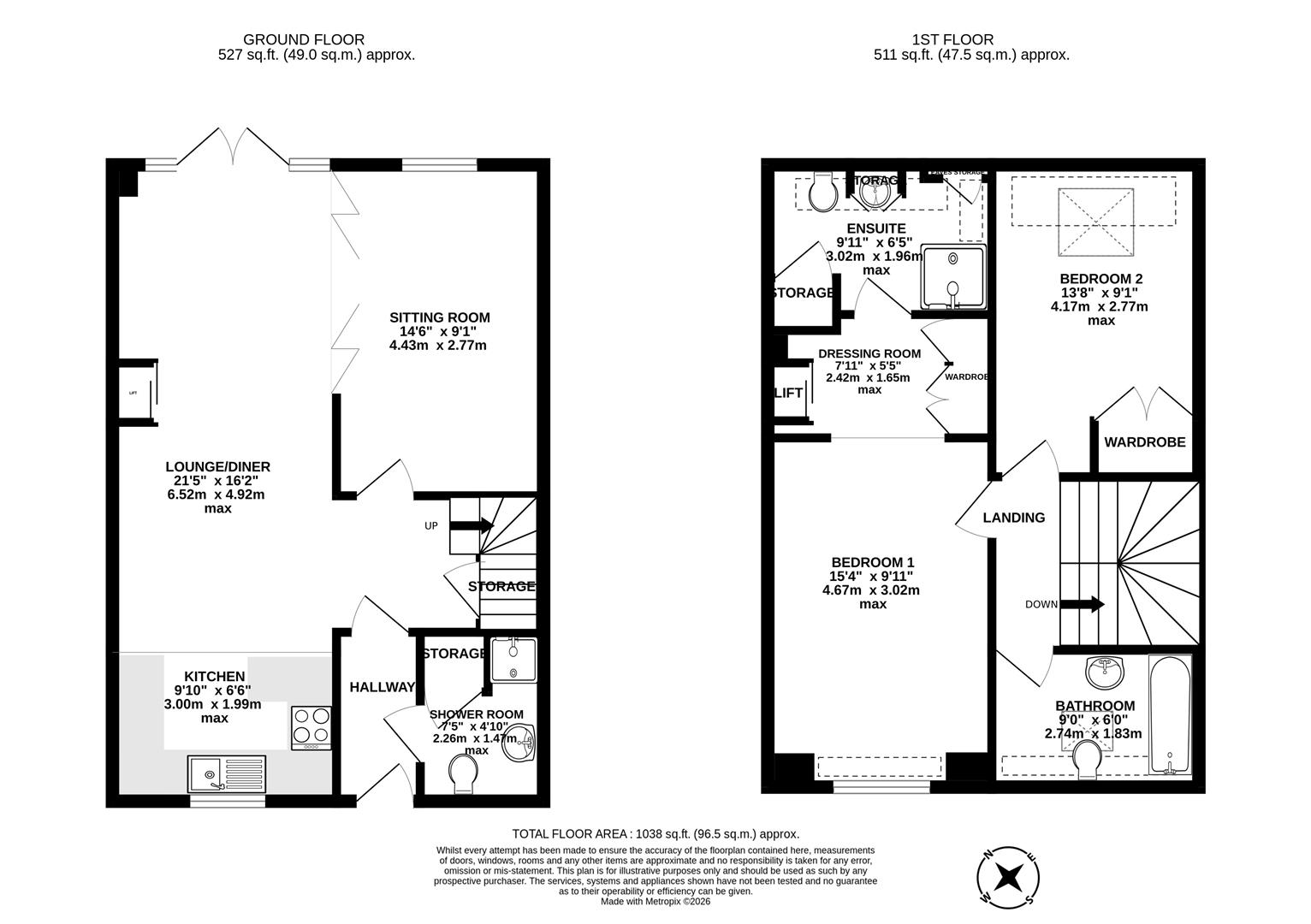 8, Princes Court, Dorchester floorplan