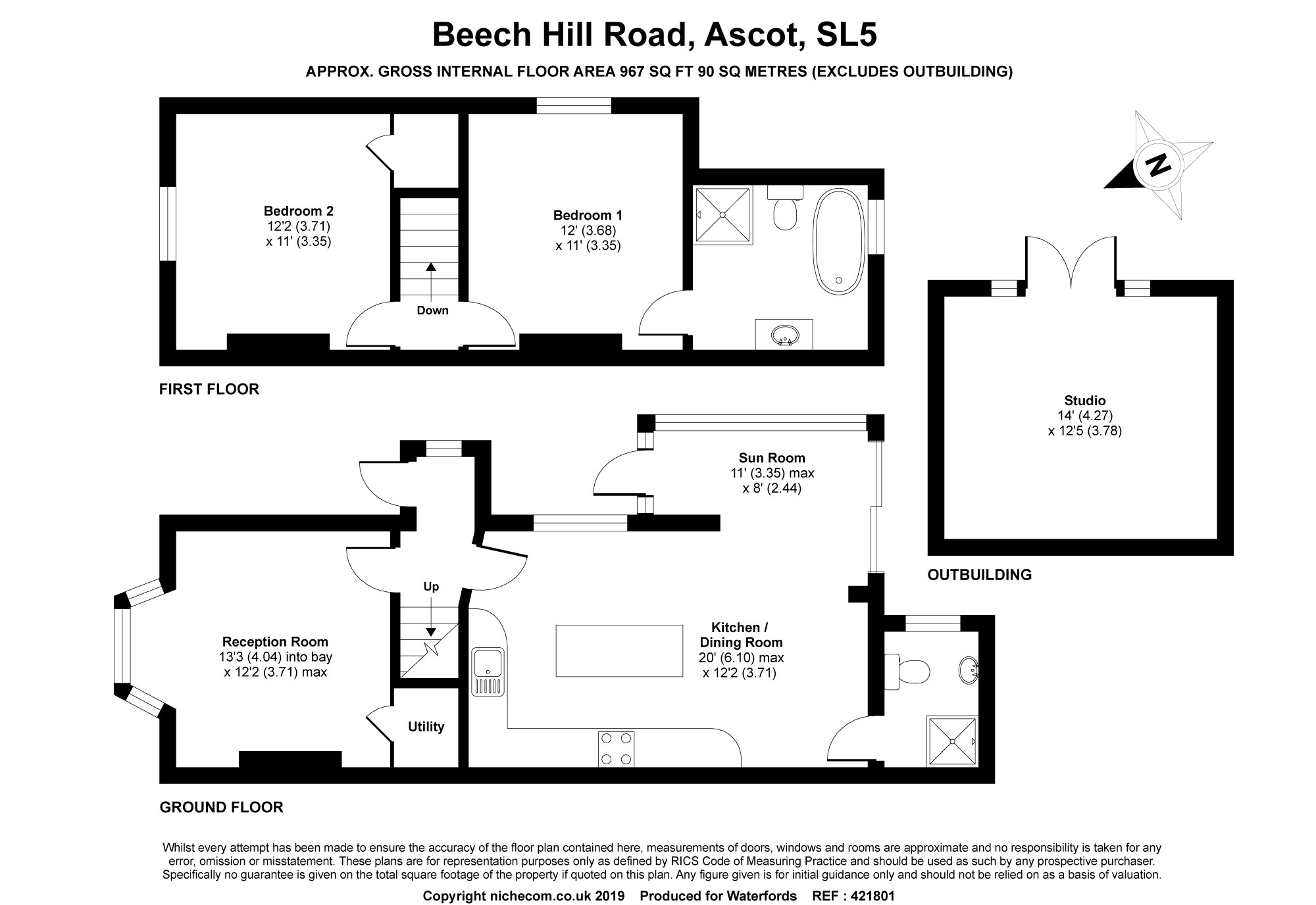 2 Bedrooms Semi-detached house for sale in Beech Hill Road, Ascot, Berkshire SL5