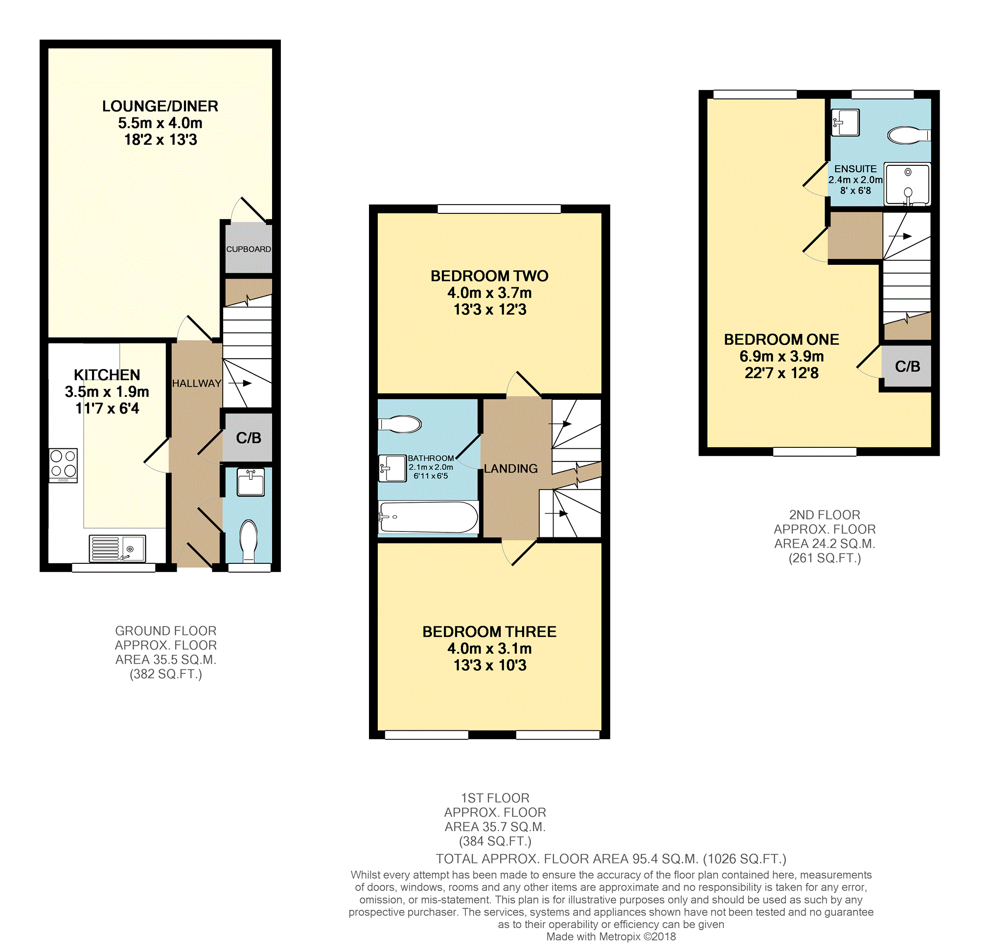 3 Bedrooms Terraced house for sale in Headstock Rise, Hoo Rochester ME3