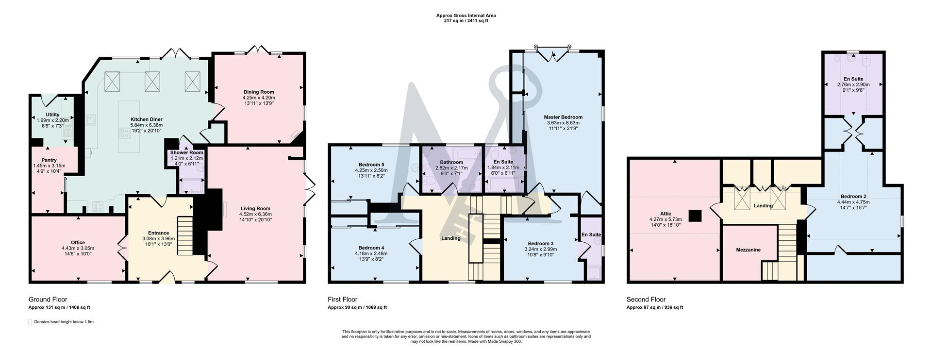 93, Zion Hill, Coalville floorplan