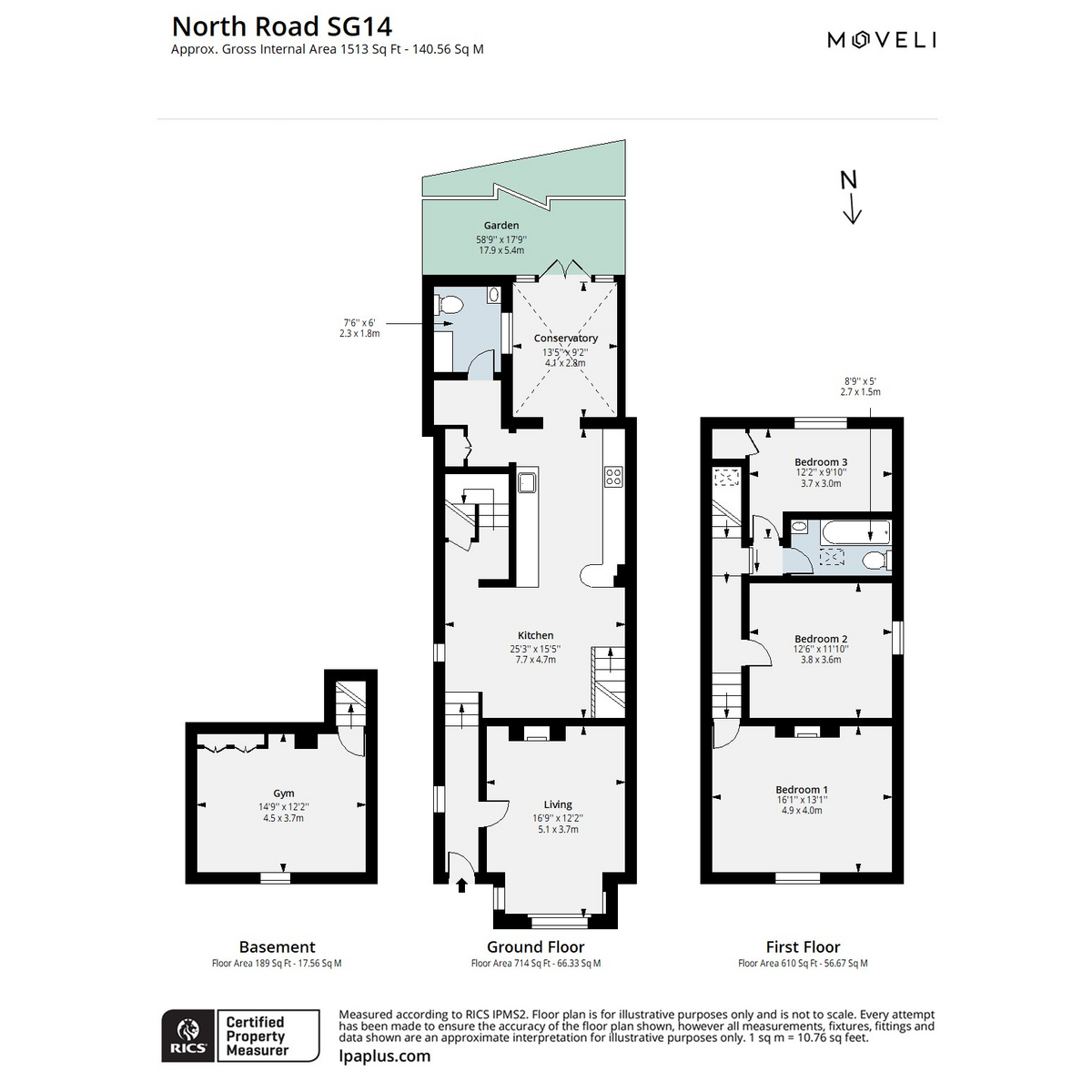 15, North Road, Hertford floorplan