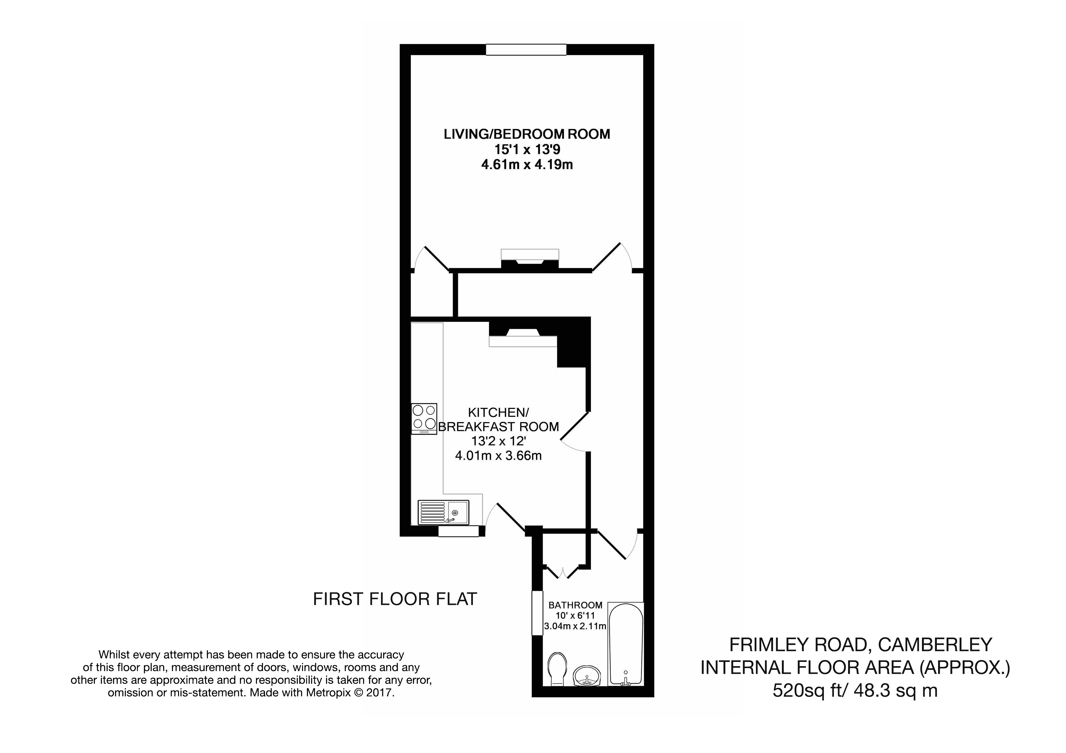 York Terrace Lane, Frimley Road, Camberley GU15, 1 bedroom flat to rent