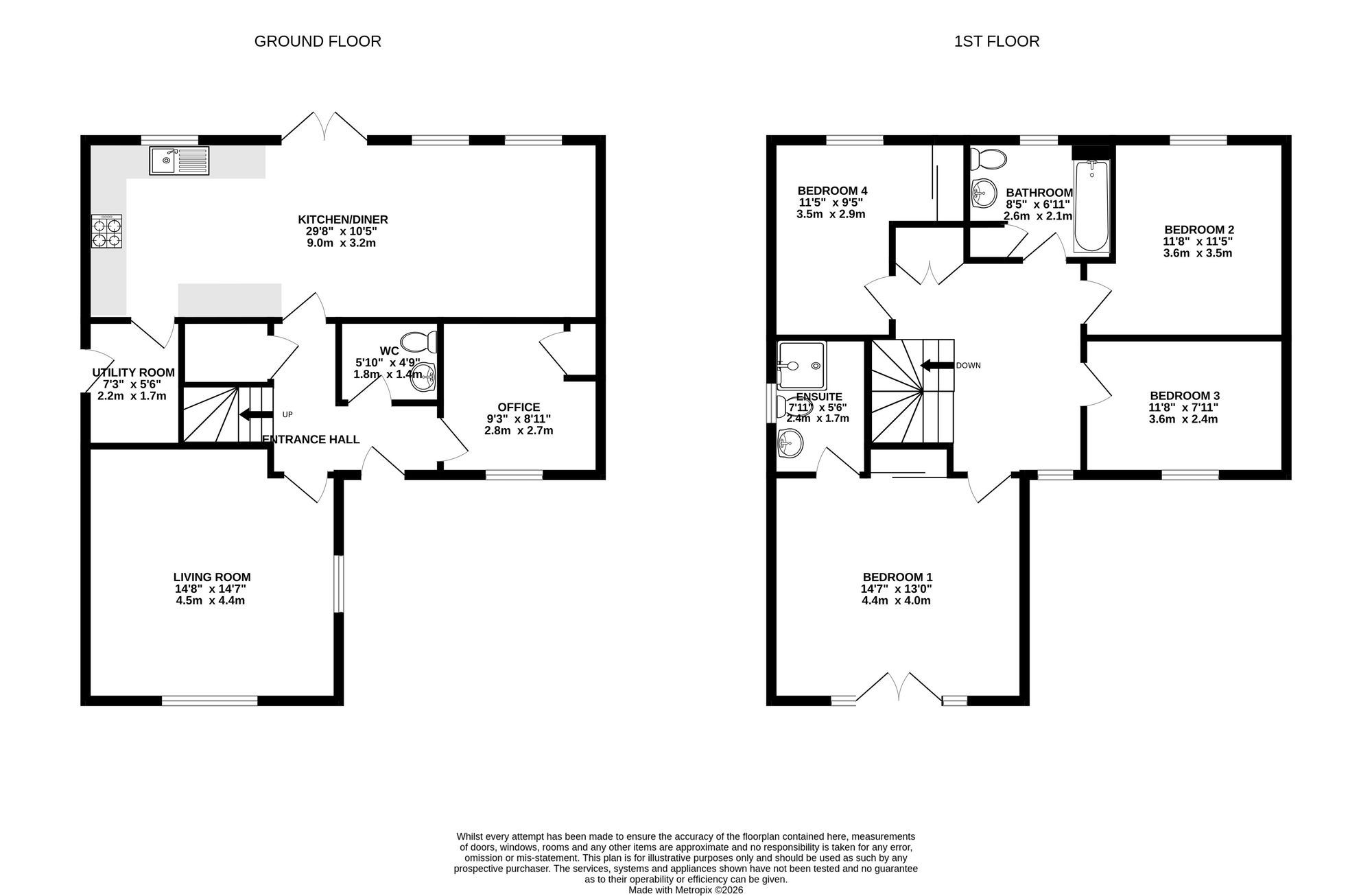 20 Threipmuir Walk, Murieston floorplan