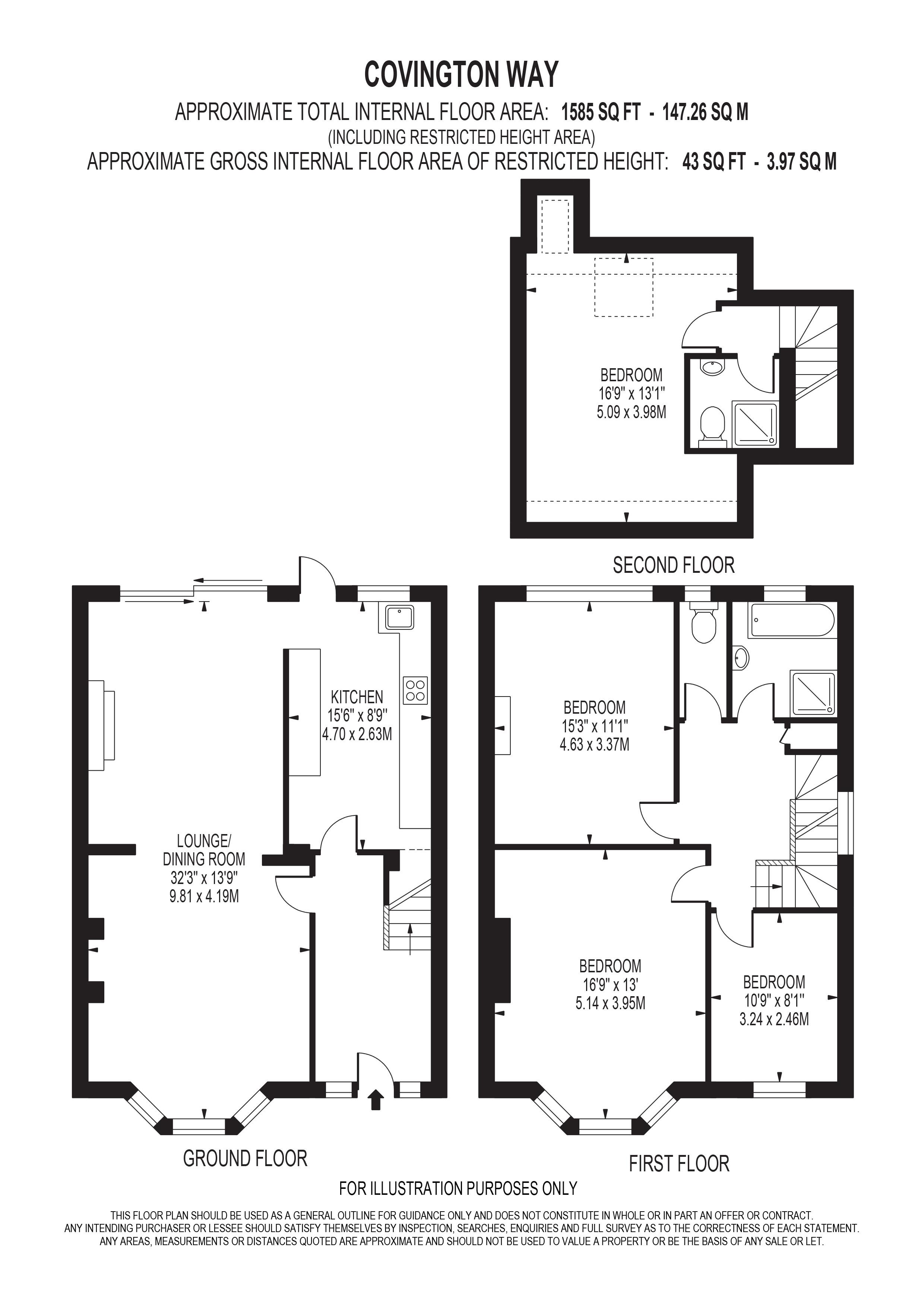 Covington Way, LONDON floorplan