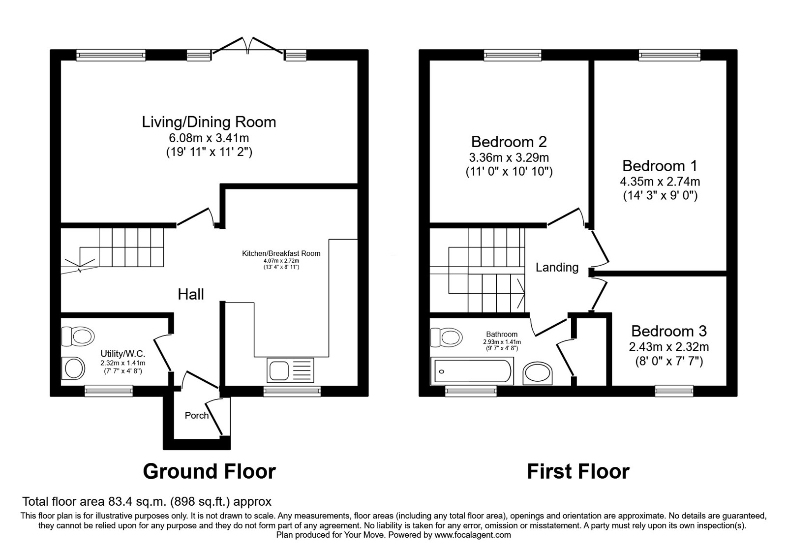 139, Millbrook Close, Lancashire floorplan