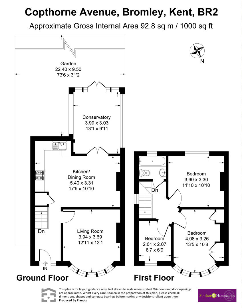 42, Copthorne Avenue, Bromley floorplan