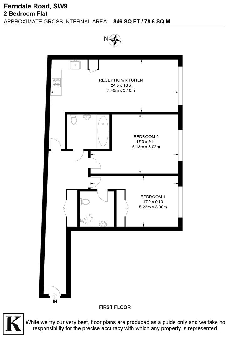 Ferndale Road, London SW9, 2 bedroom flat for sale 68294772