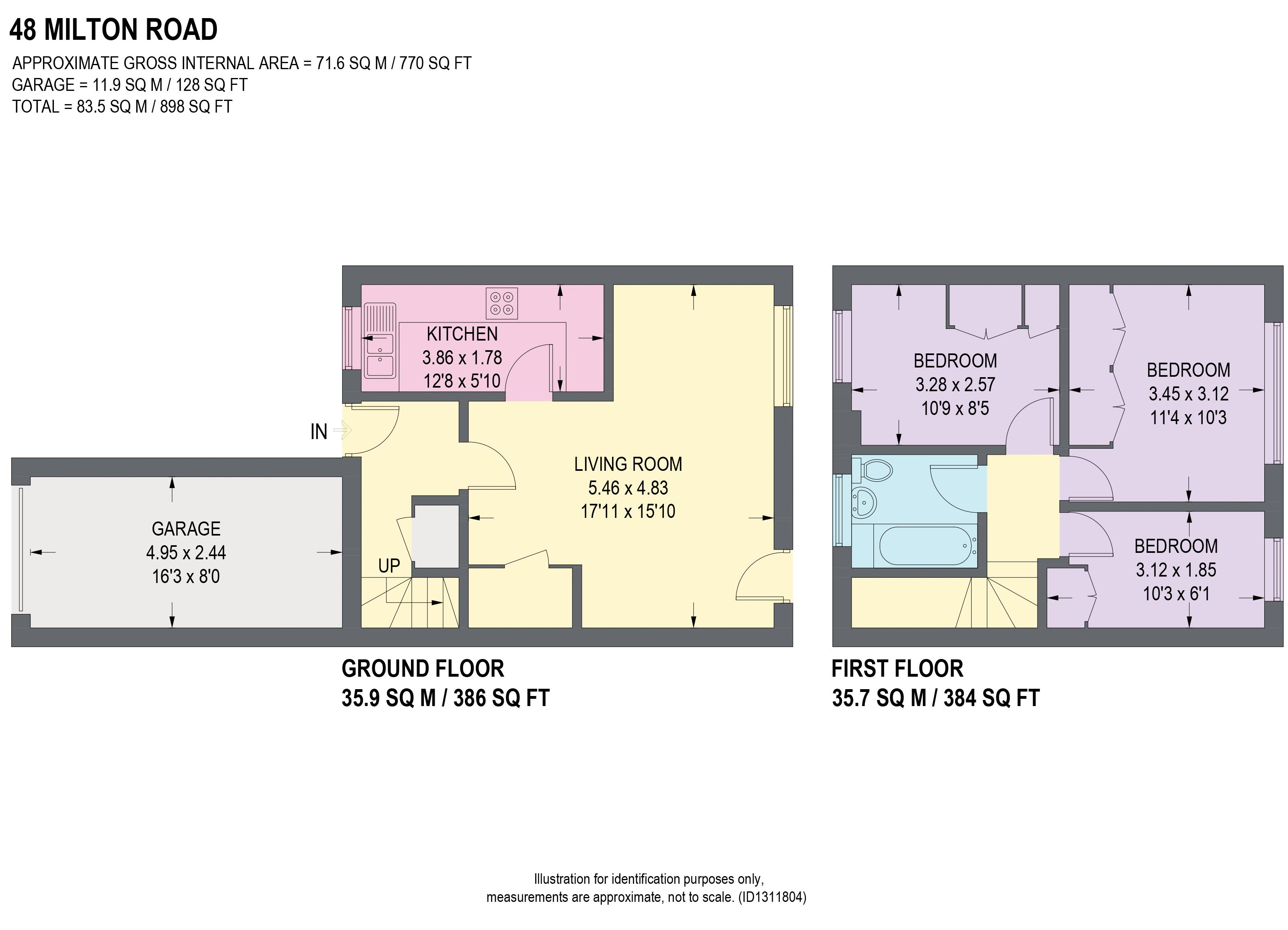 48, Milton Road, Sheffield floorplan