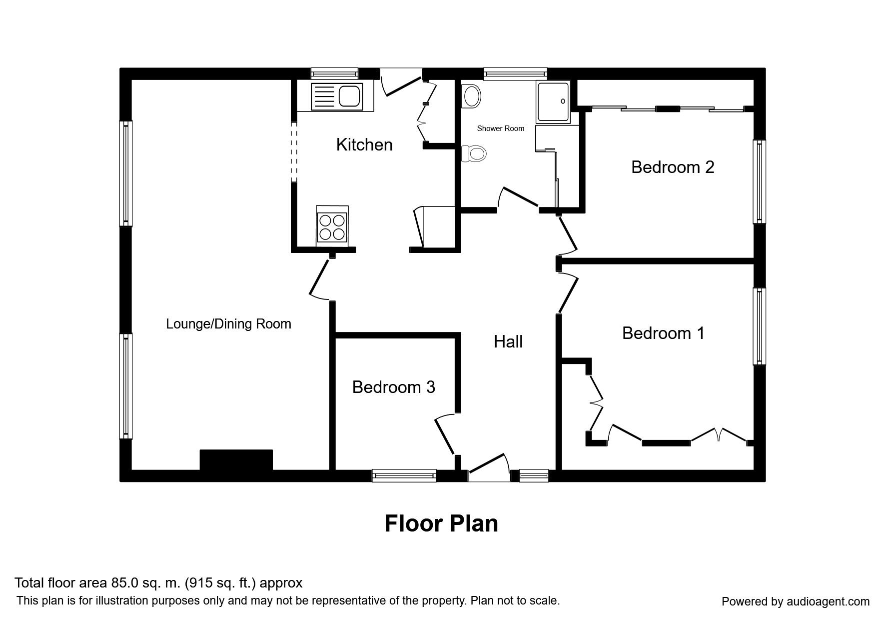 3 Bedrooms Bungalow for sale in Sallows Shaw, Sole Street, Cobham, Gravesend DA13