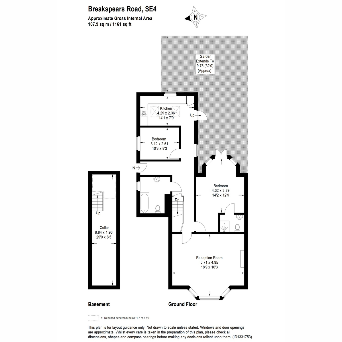 33b, Breakspears Road, London floorplan
