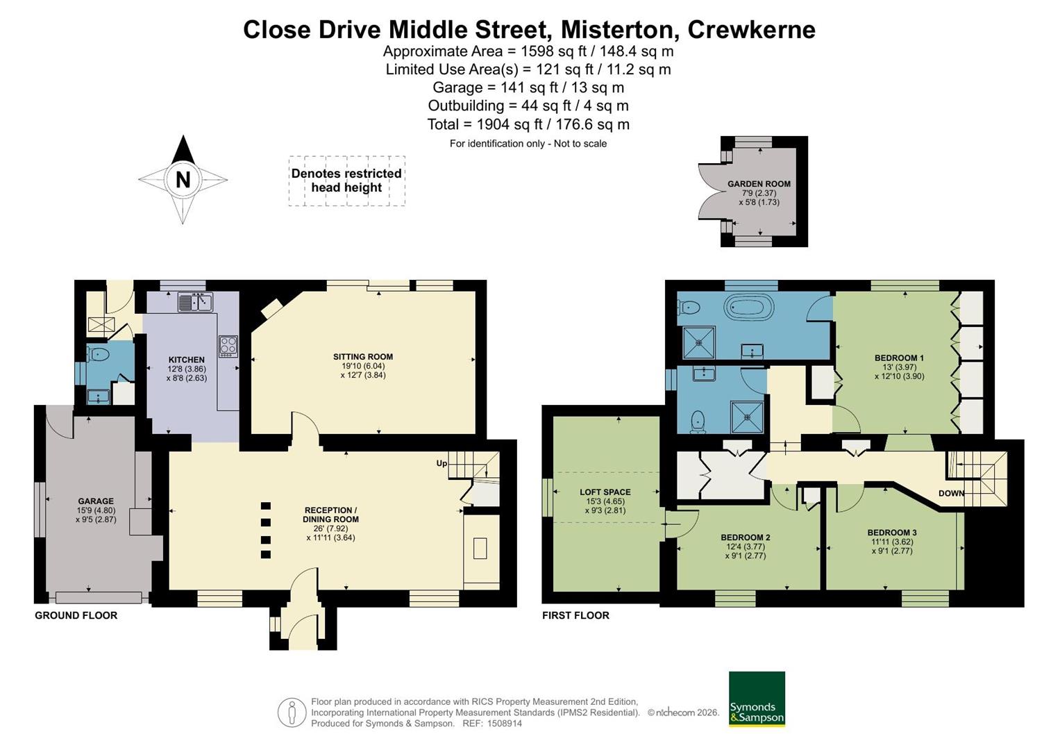 Meadow Bank, Close Drive, Middle Street, Crewkerne floorplan