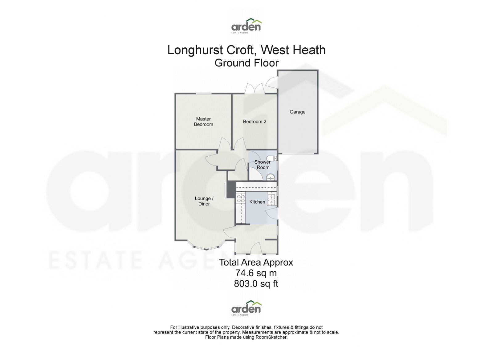 Longhurst Croft, West Heath, Birmingham B31, 2 bedroom bungalow for