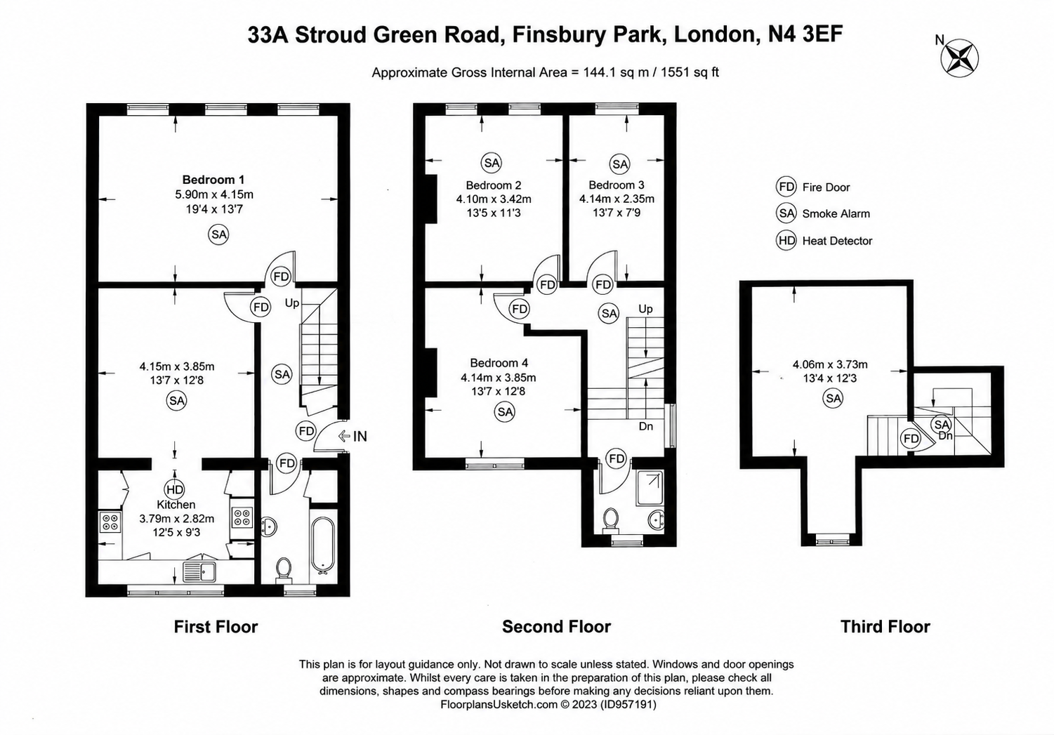 33A, Stroud Green Road, Finsbury Park floorplan