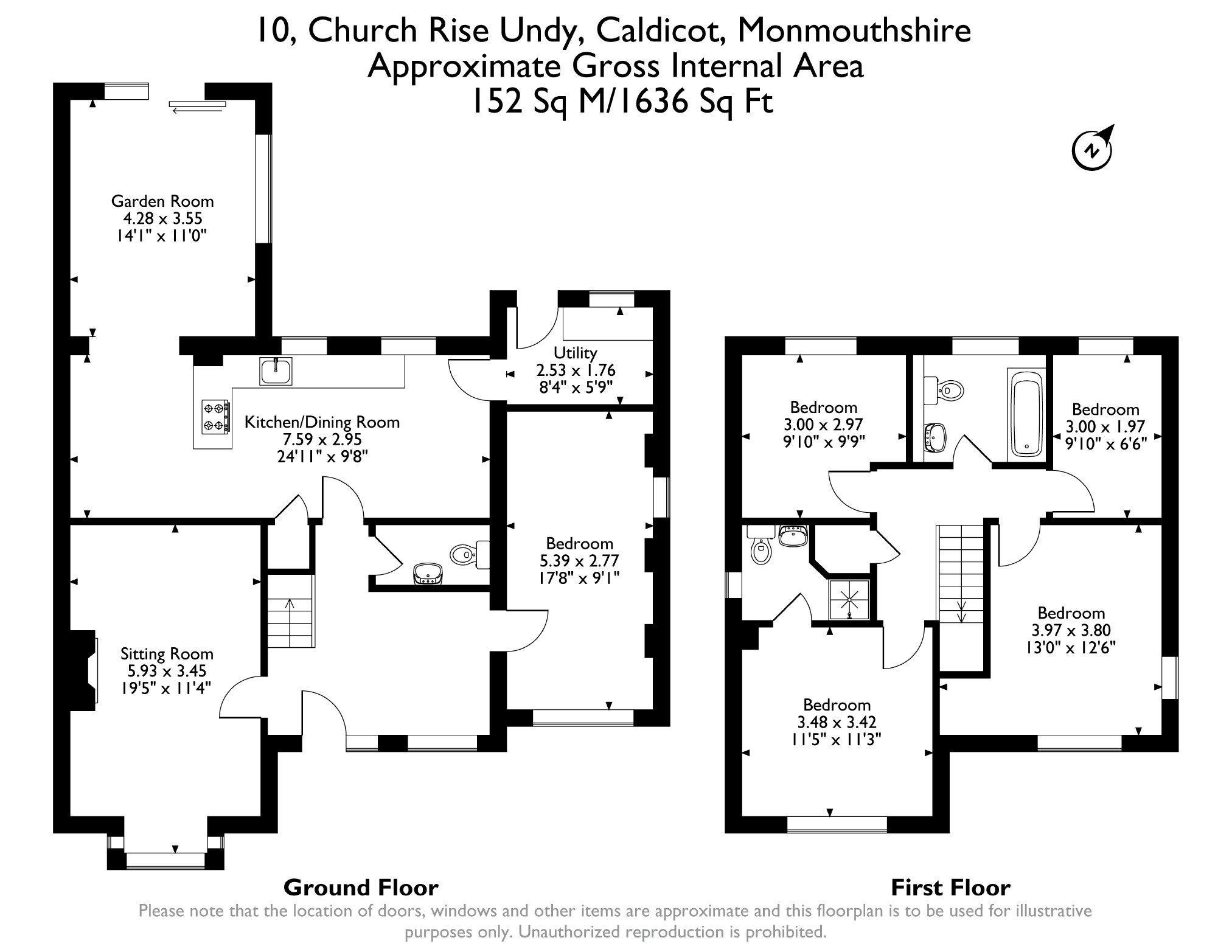 10, Church Rise, Undy floorplan