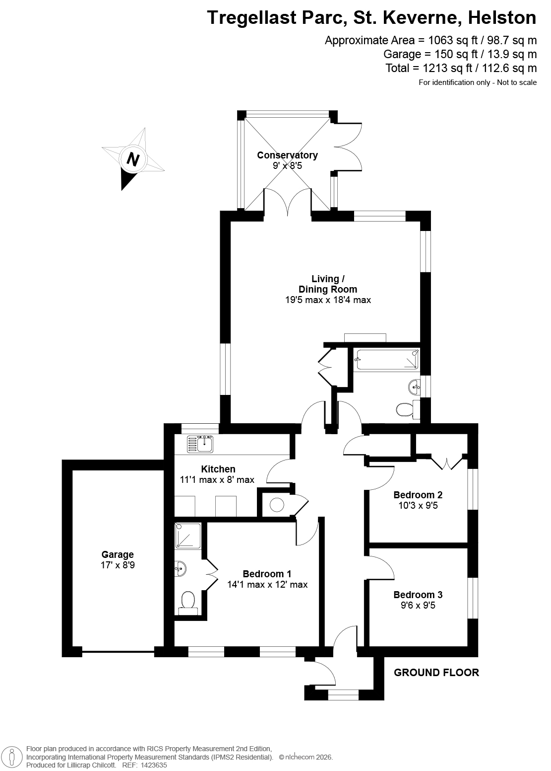 8 Tregellast Parc, Helston floorplan
