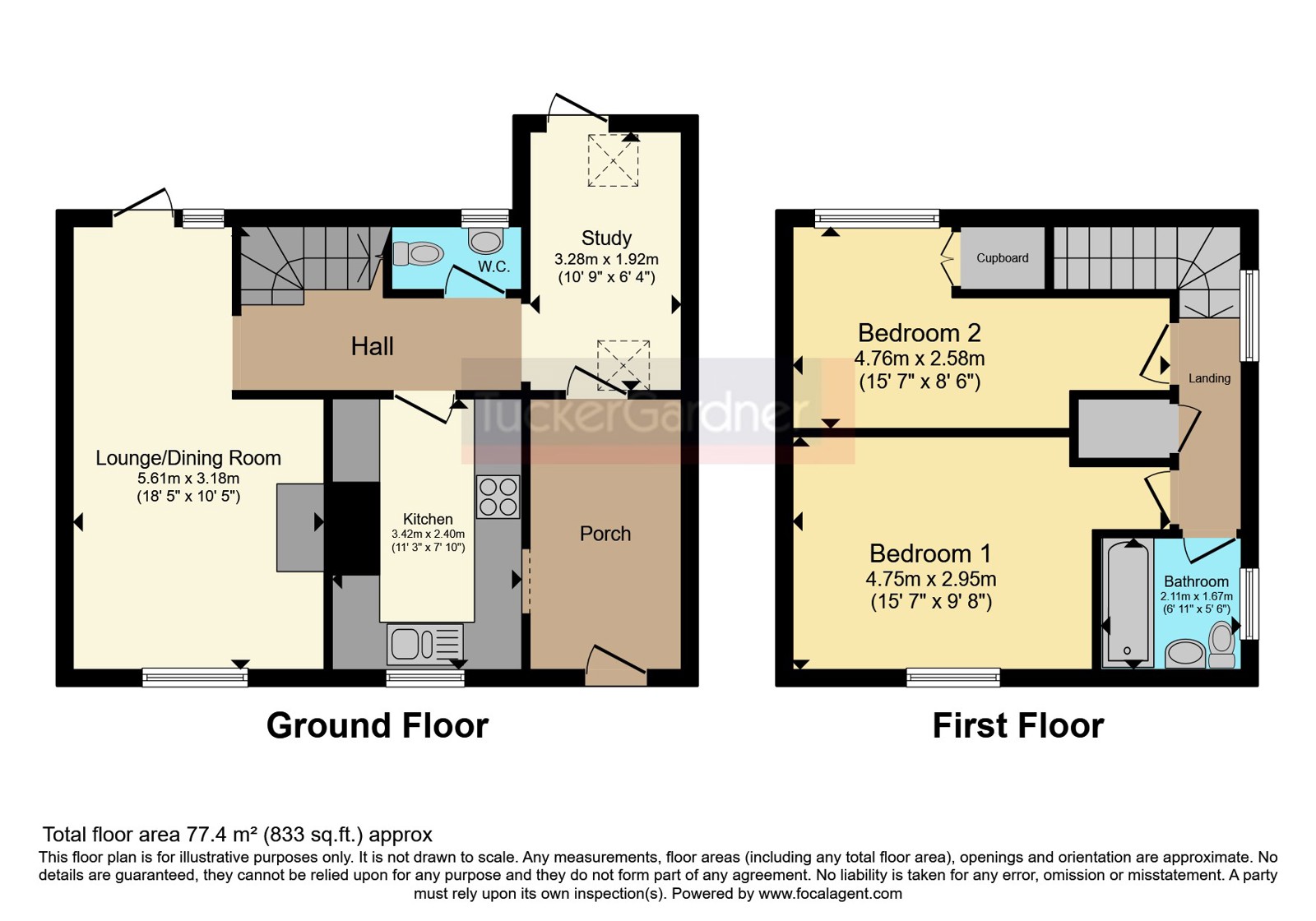 51, St. Audreys Close, Cambridgeshire floorplan