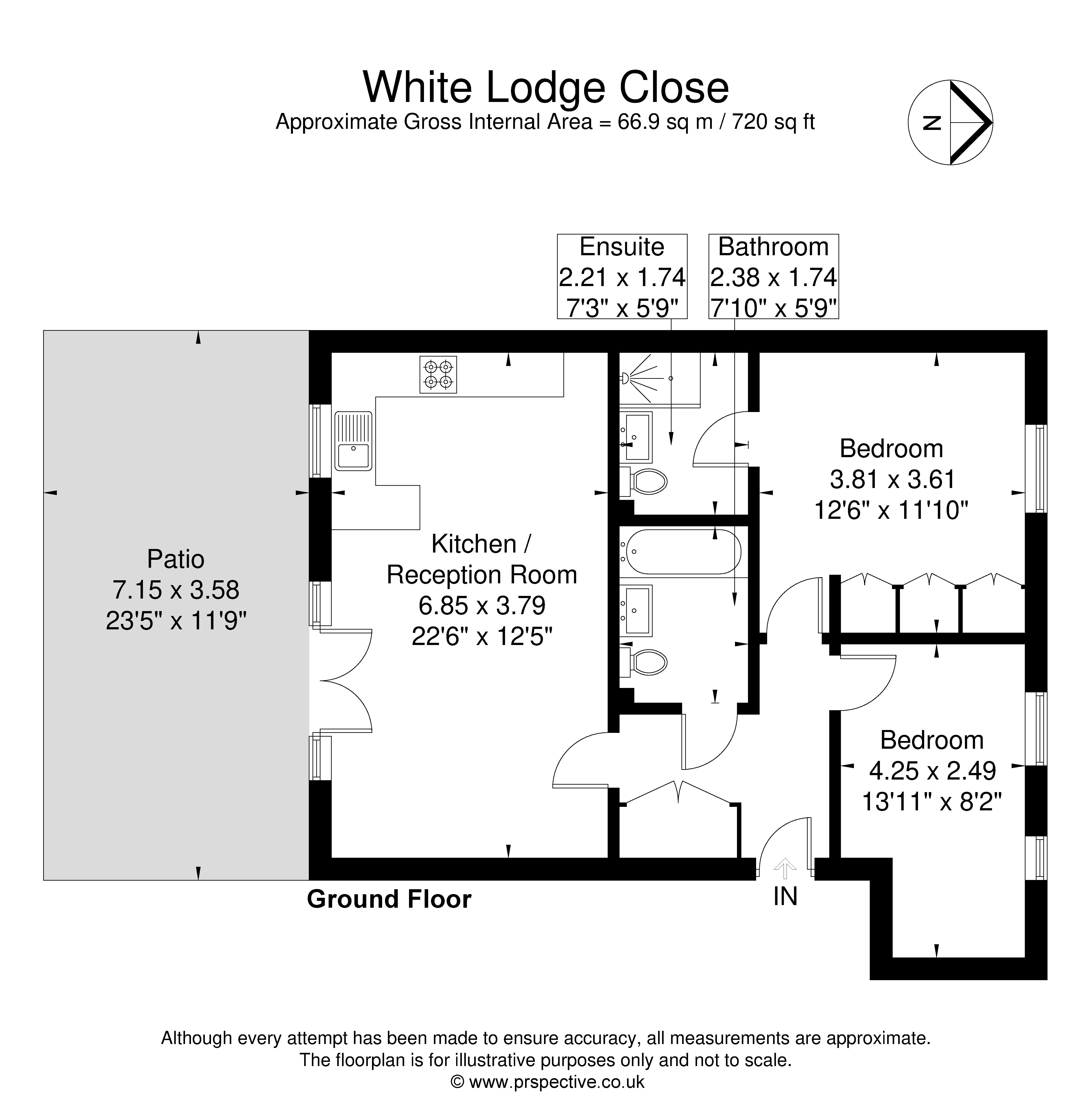 128, White Lodge Close, Isleworth floorplan