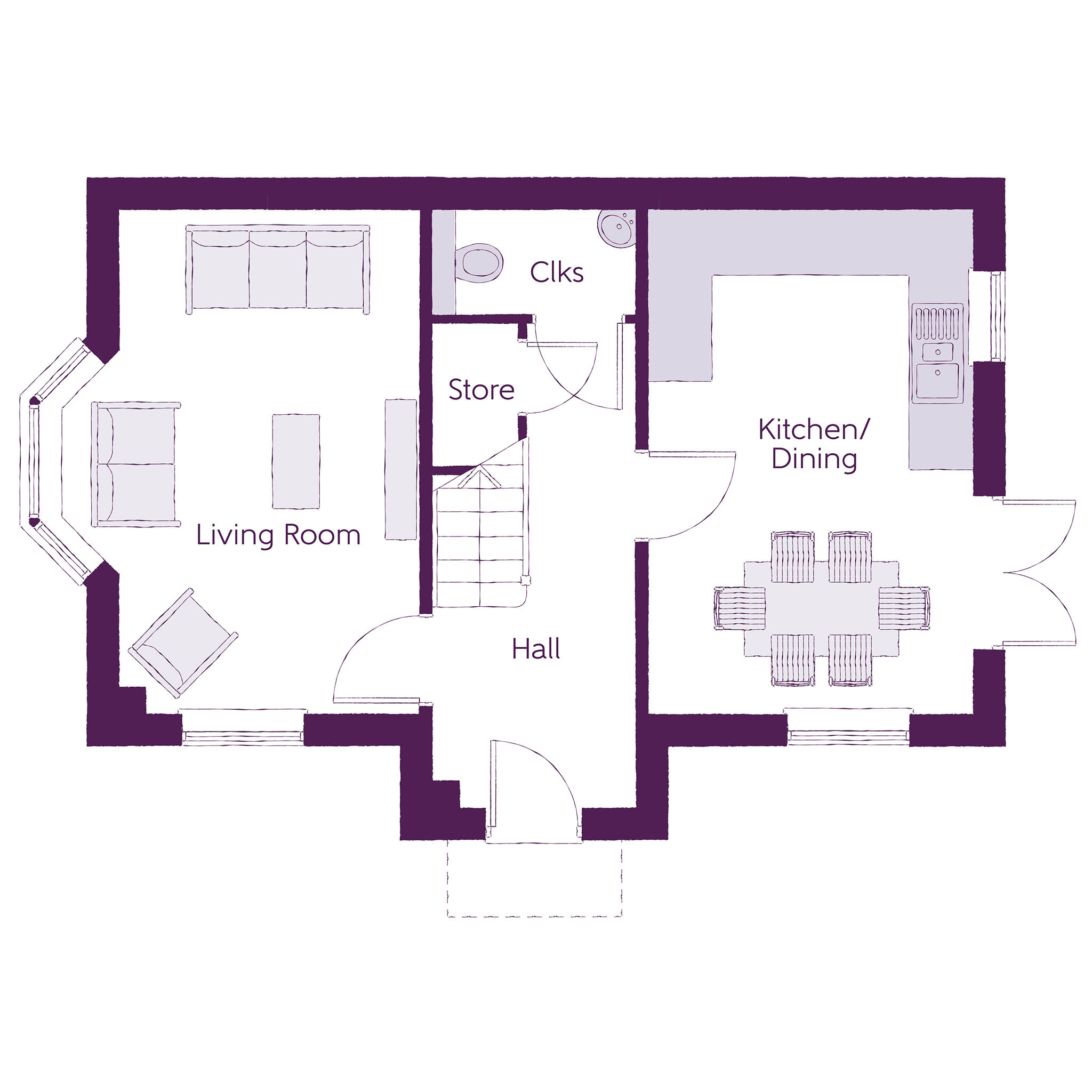 197, Welsh Road, Deeside floorplan