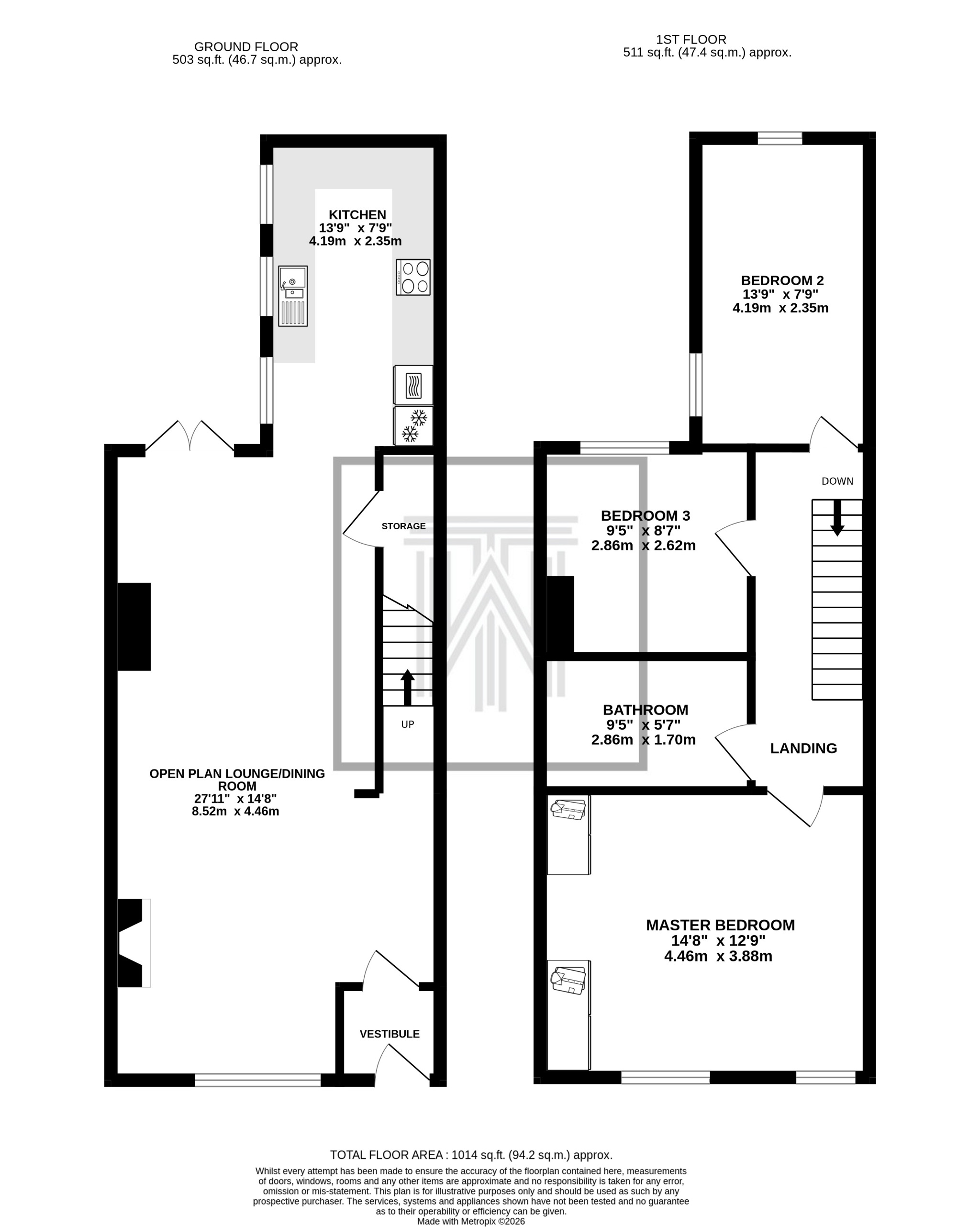 282 Blackburn Road, Darwen floorplan