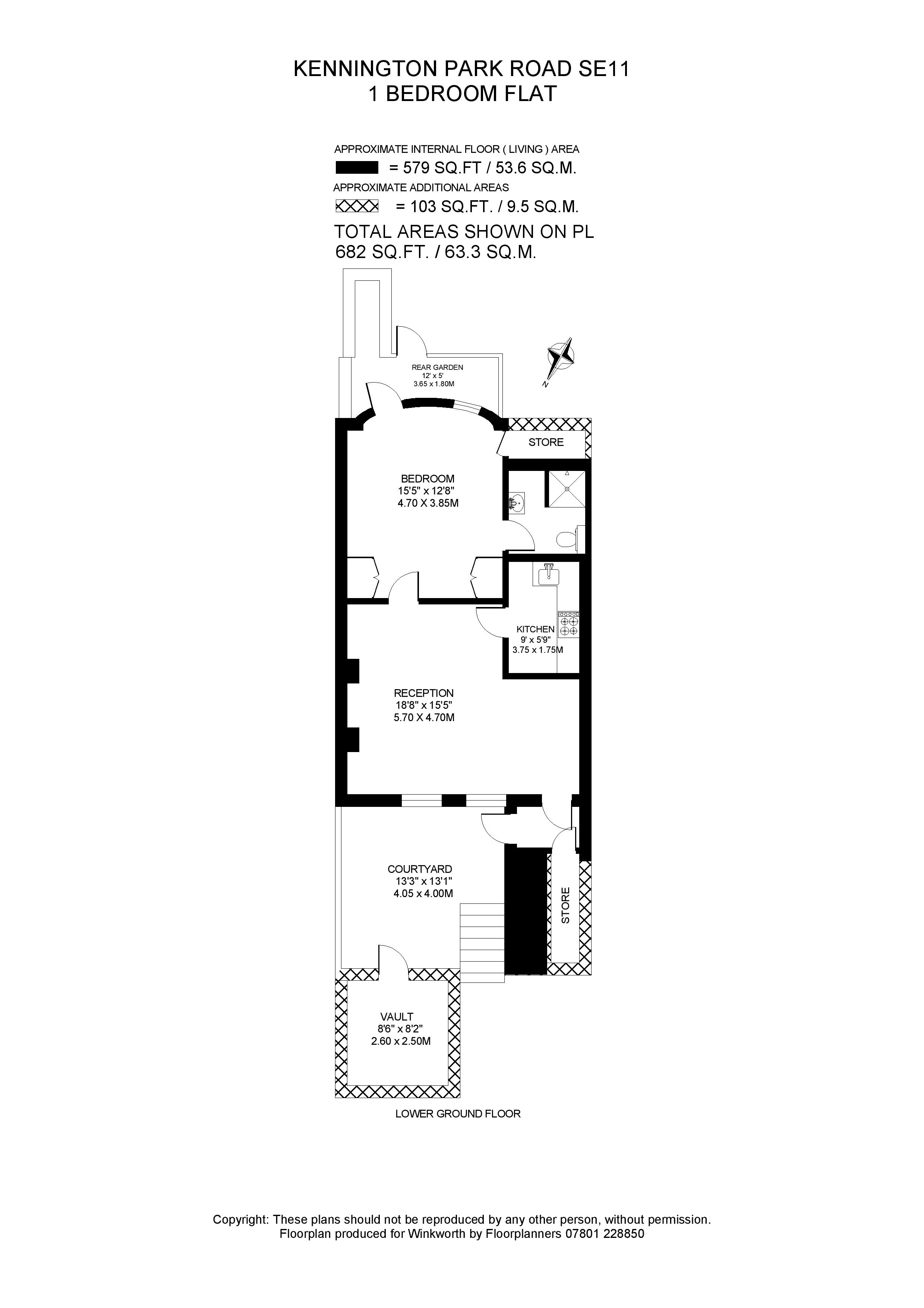 1 Bedrooms Flat for sale in Kennington Park Road, Kennington, London SE11