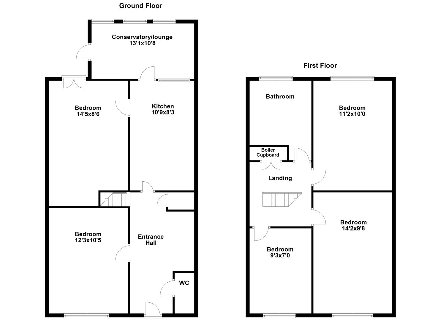 14, Cramphorn Walk, Chelmsford floorplan