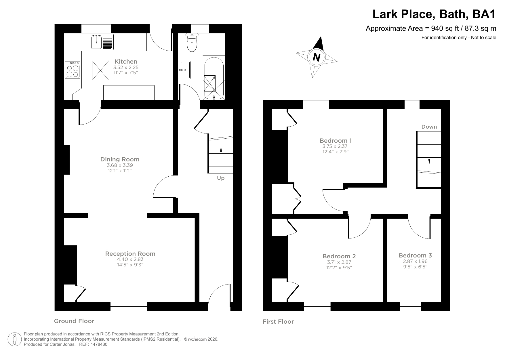 2, Lark Place, Bath floorplan