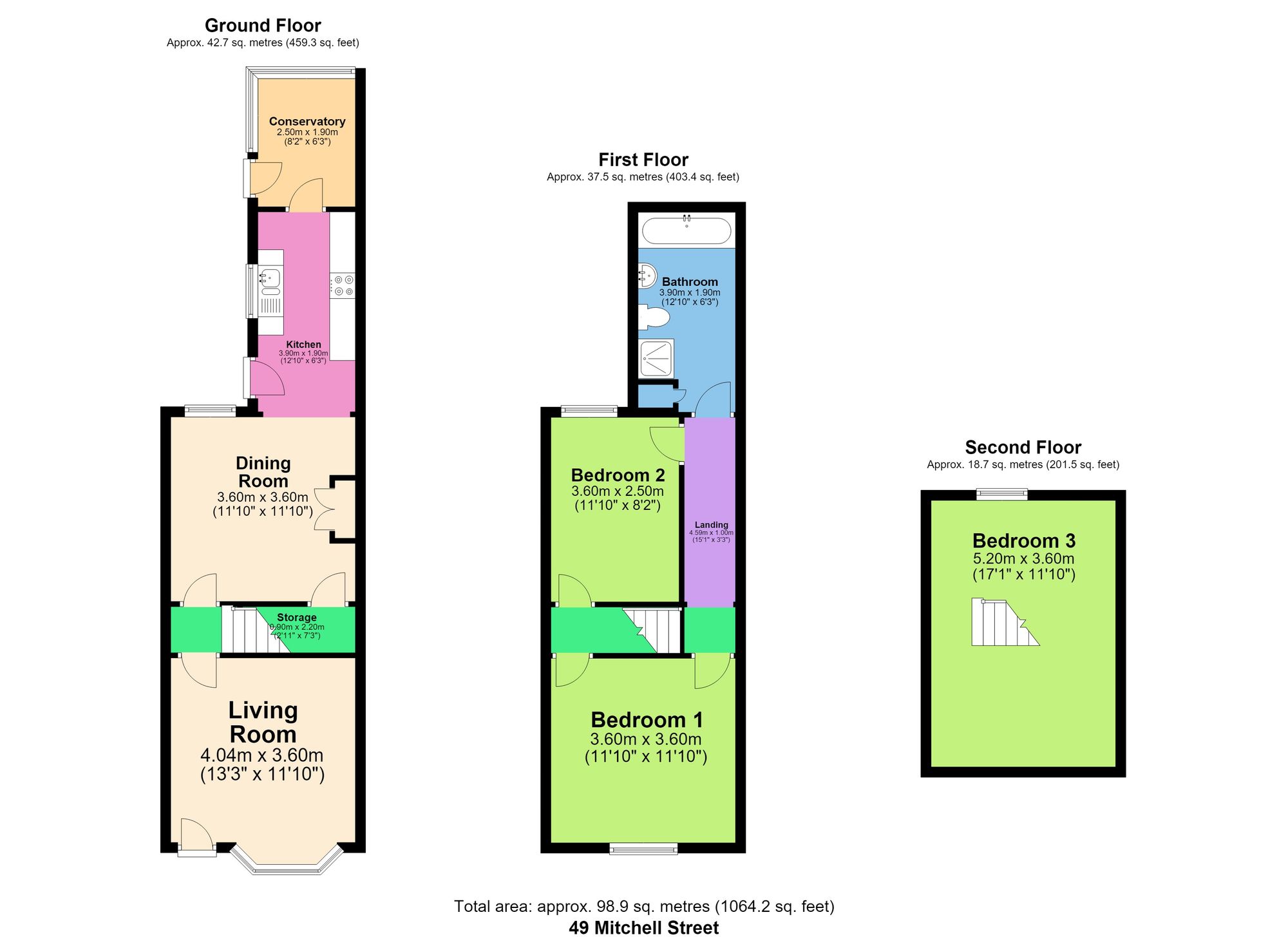 49 Mitchell Street, Chesterfield floorplan