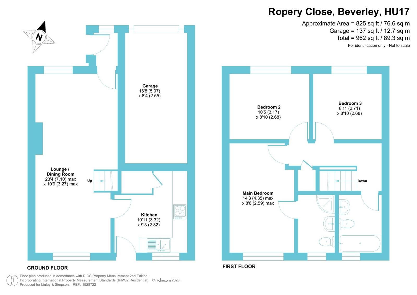 25, Ropery Close, Beverley floorplan