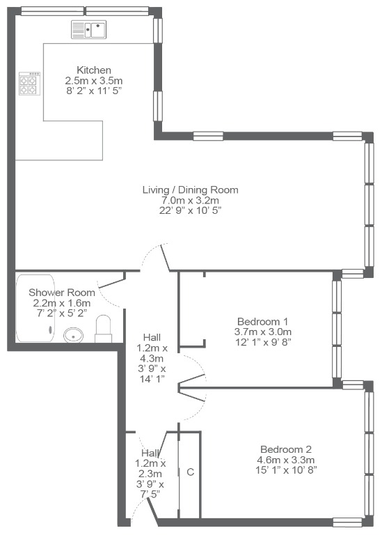 Dirleton Drive, Southside, Glasgow, G41 3BE, Glasgow floorplan