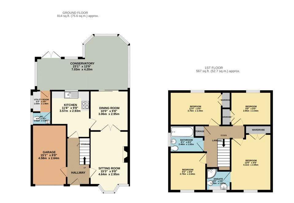 30, St. Clares Court, Hereford floorplan