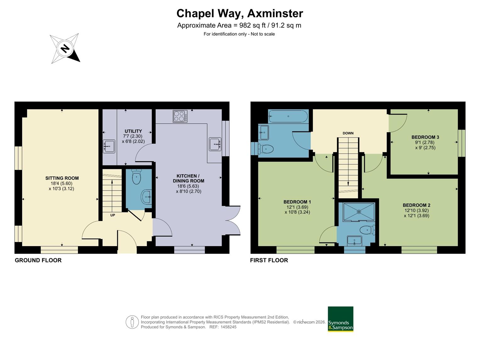 23, Chapel Way, Axminster floorplan