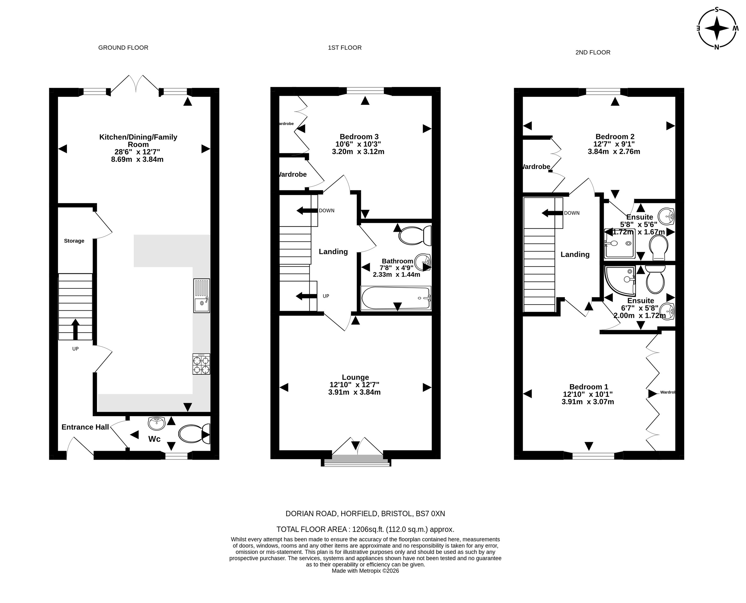 11 Dorian Road, Bristol floorplan