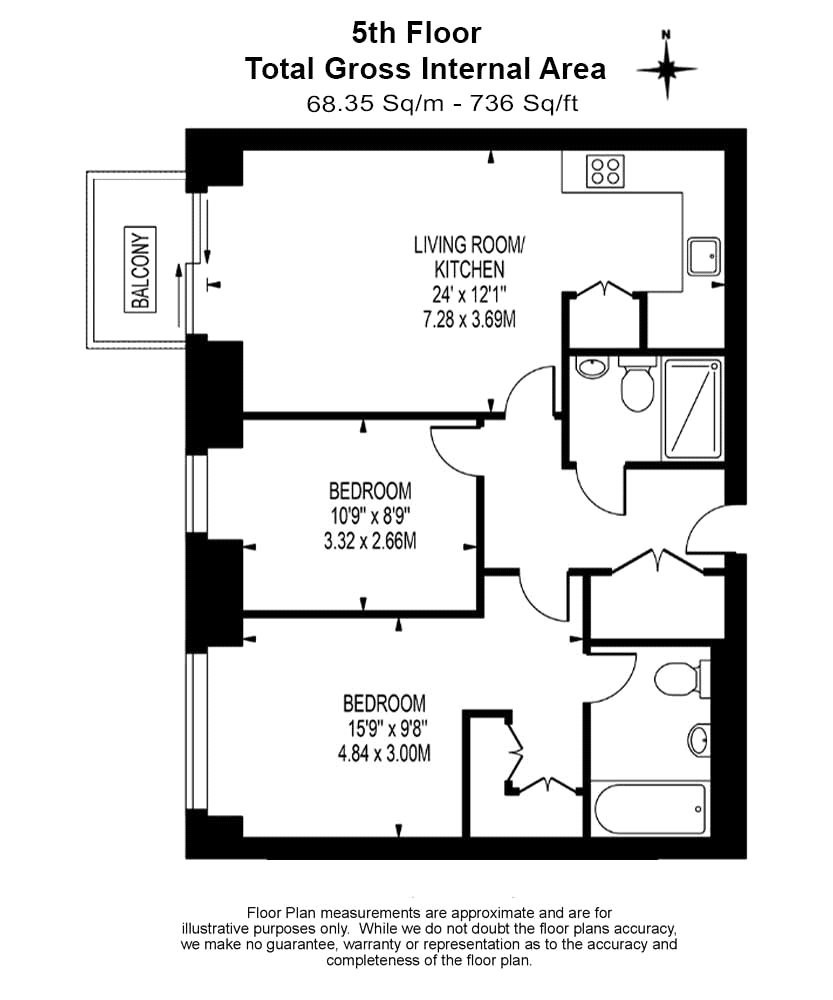 Flat 128, Warehouse Court,, No 1 Street, London floorplan