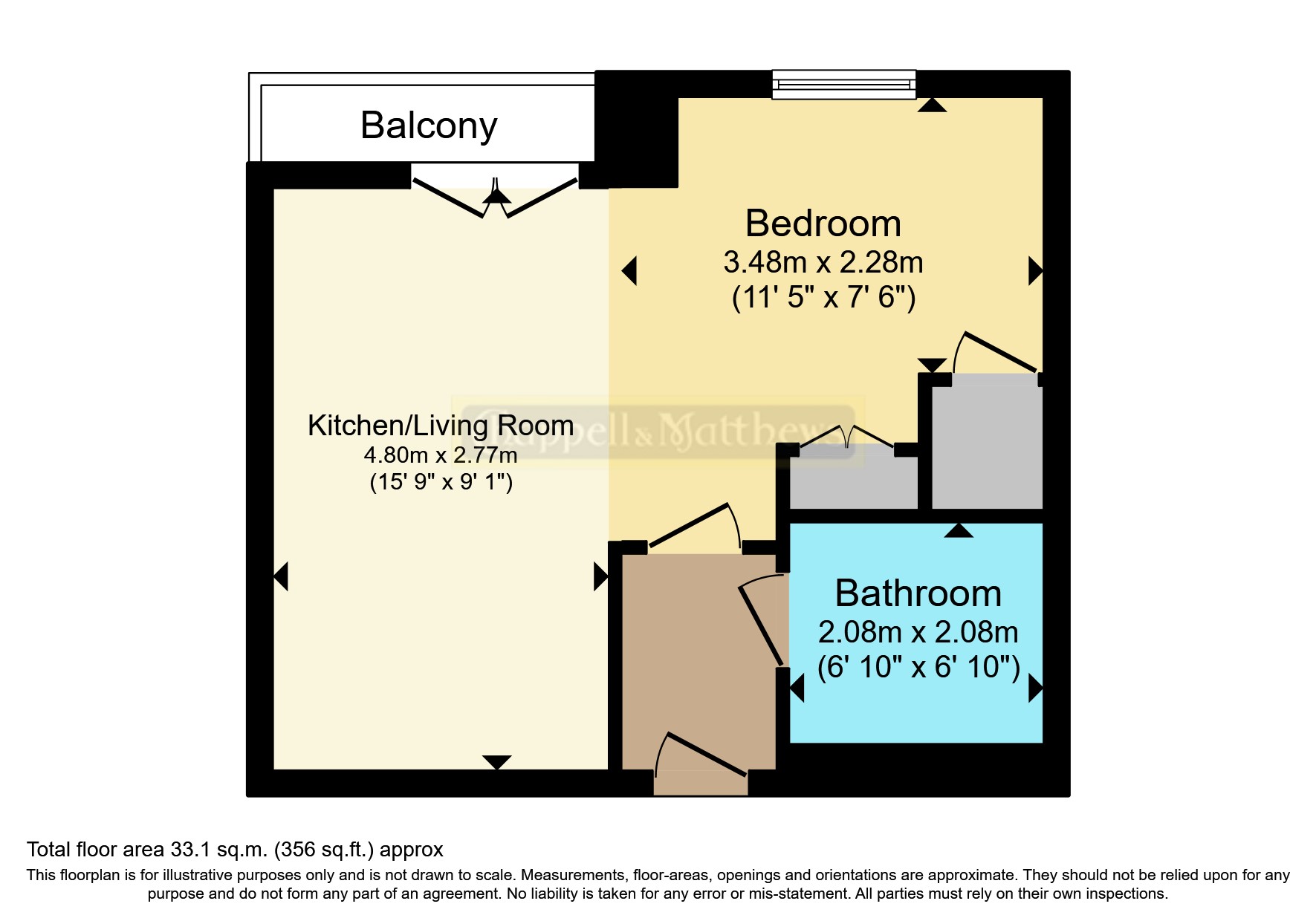 Flat 55,, Central Quay North, Bristol floorplan