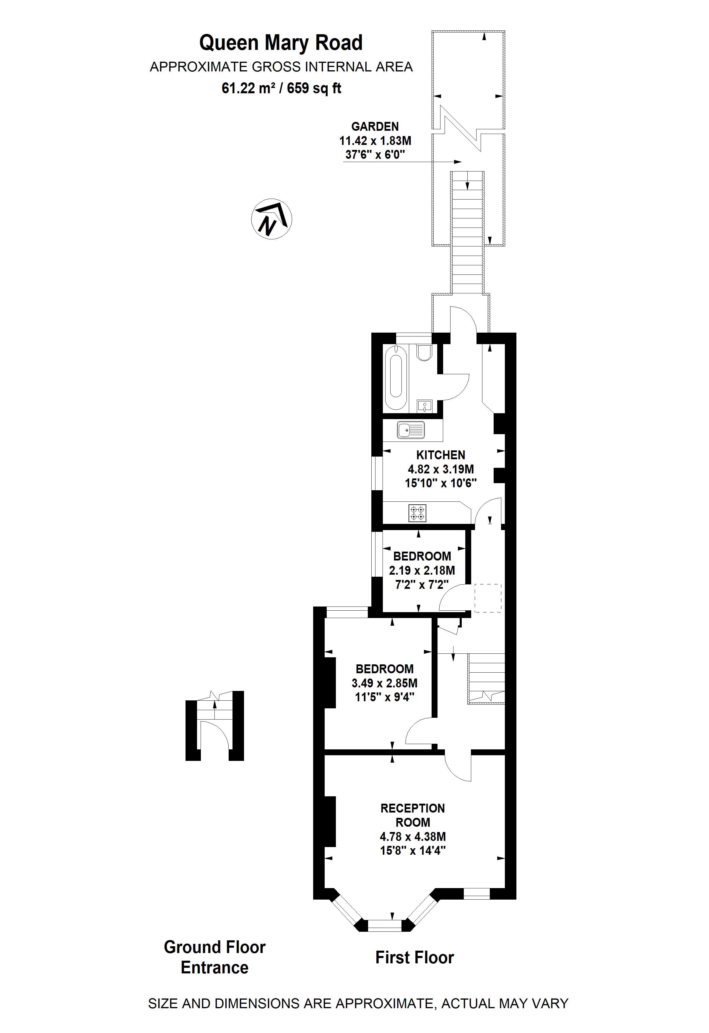 28b, Queen Mary Road, London floorplan