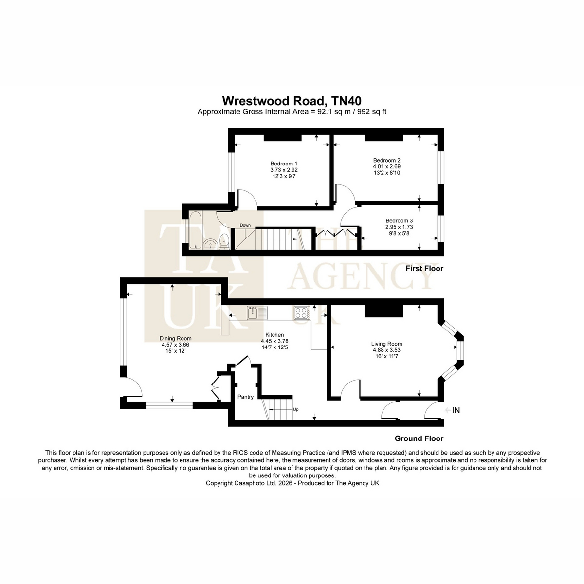 26, Wrestwood  Road, Bexhill-on-Sea floorplan