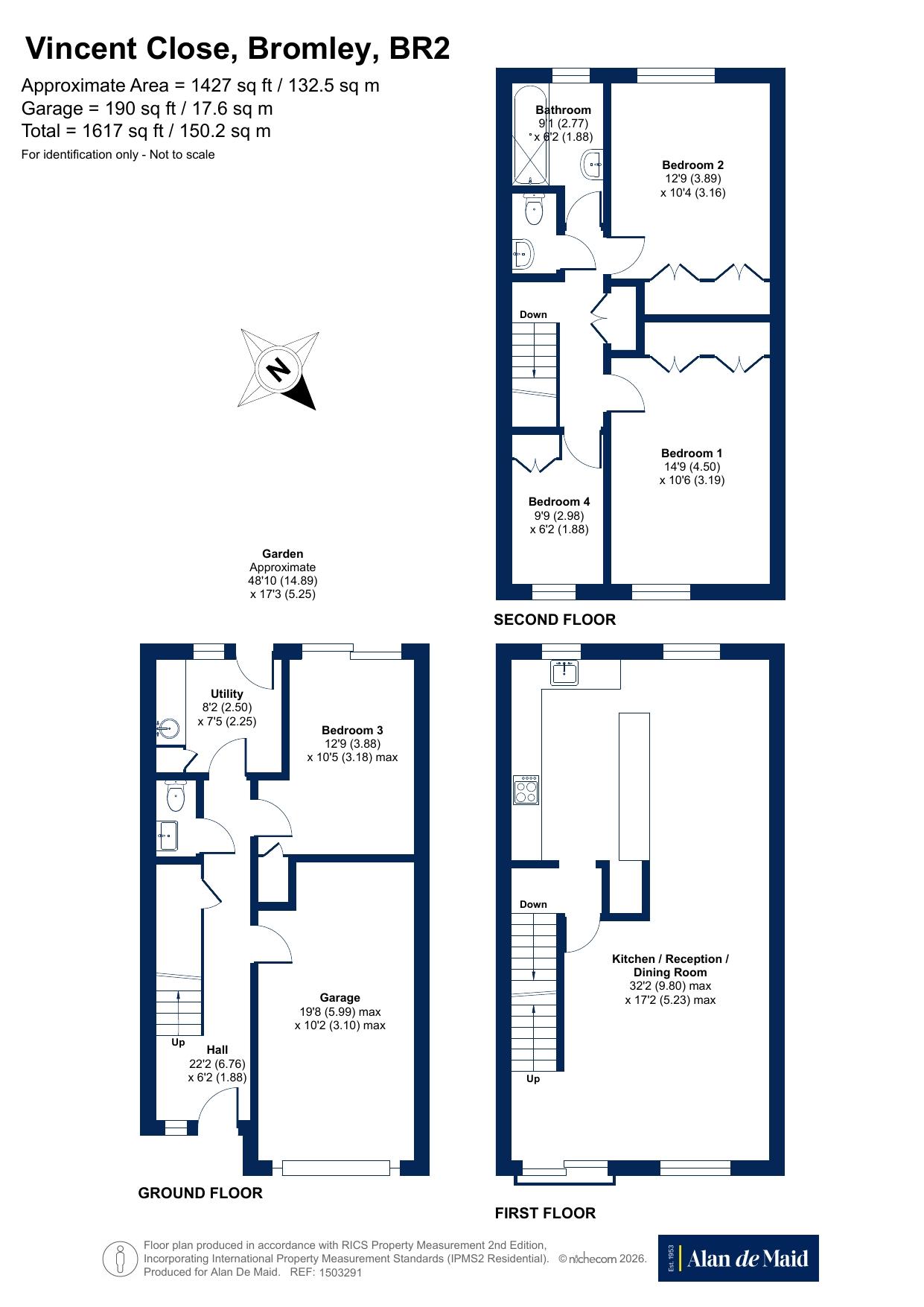 15, Vincent Close, Bromley floorplan