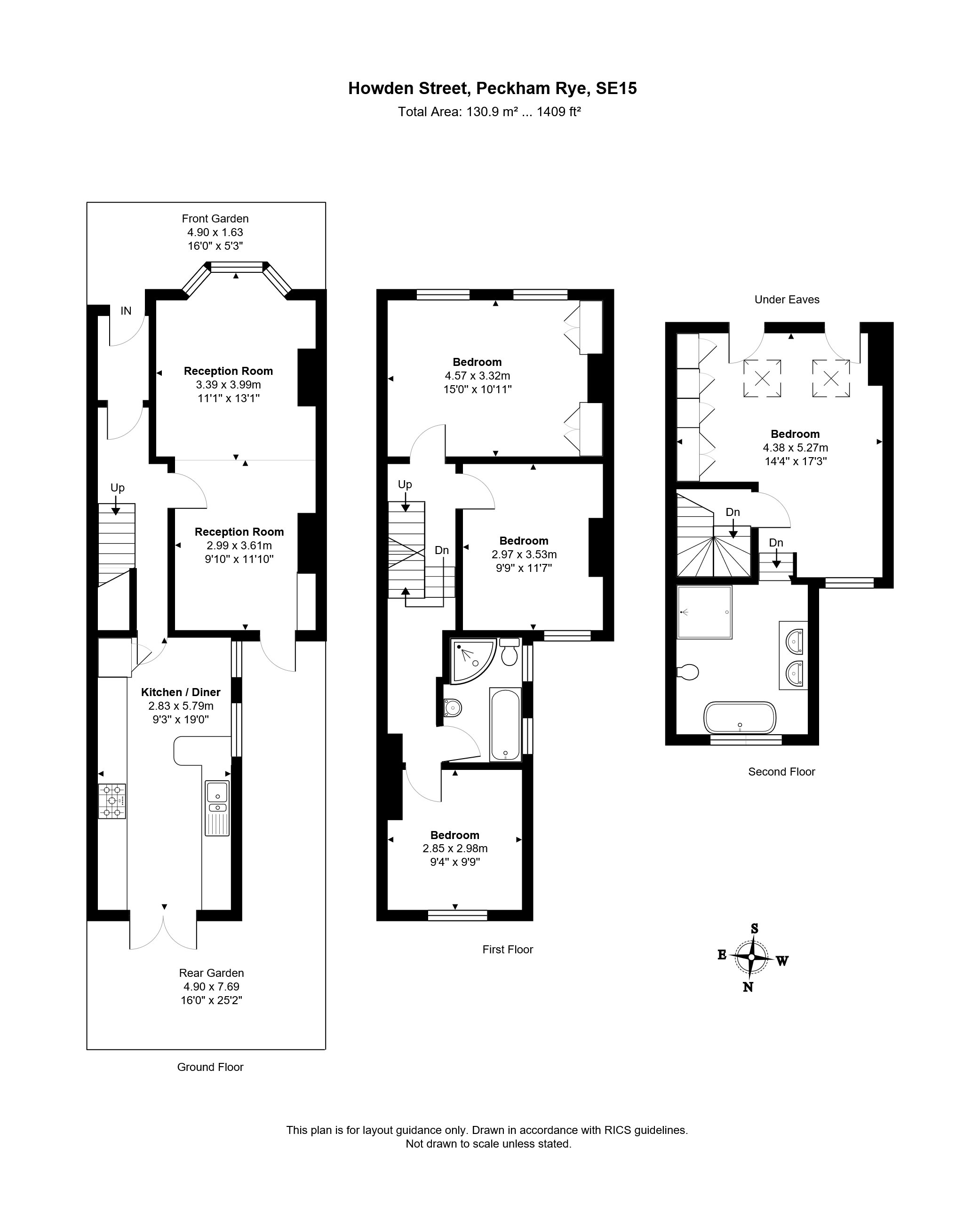 4 Bedrooms Terraced house to rent in Howden Street, Peckham Rye, London SE15