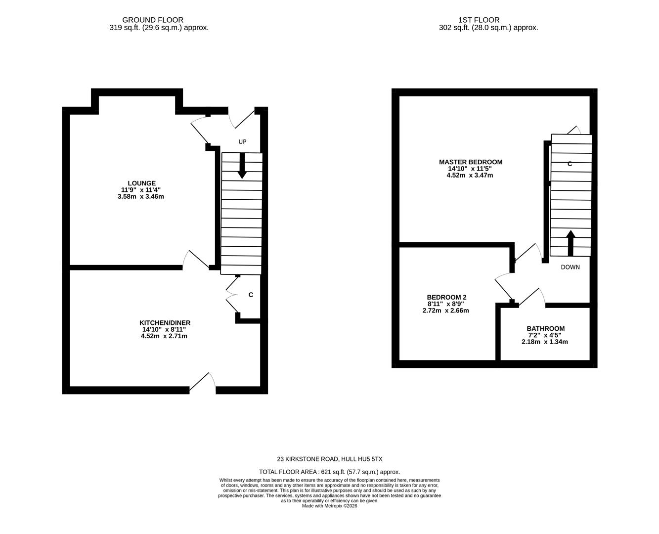 23, Kirkstone Road, Hull floorplan