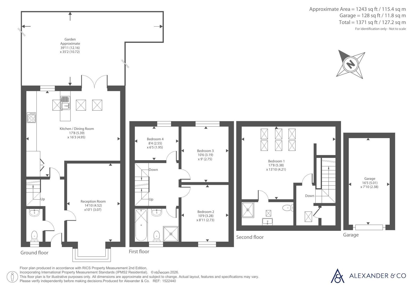 4, Fedora Way, Dunstable floorplan