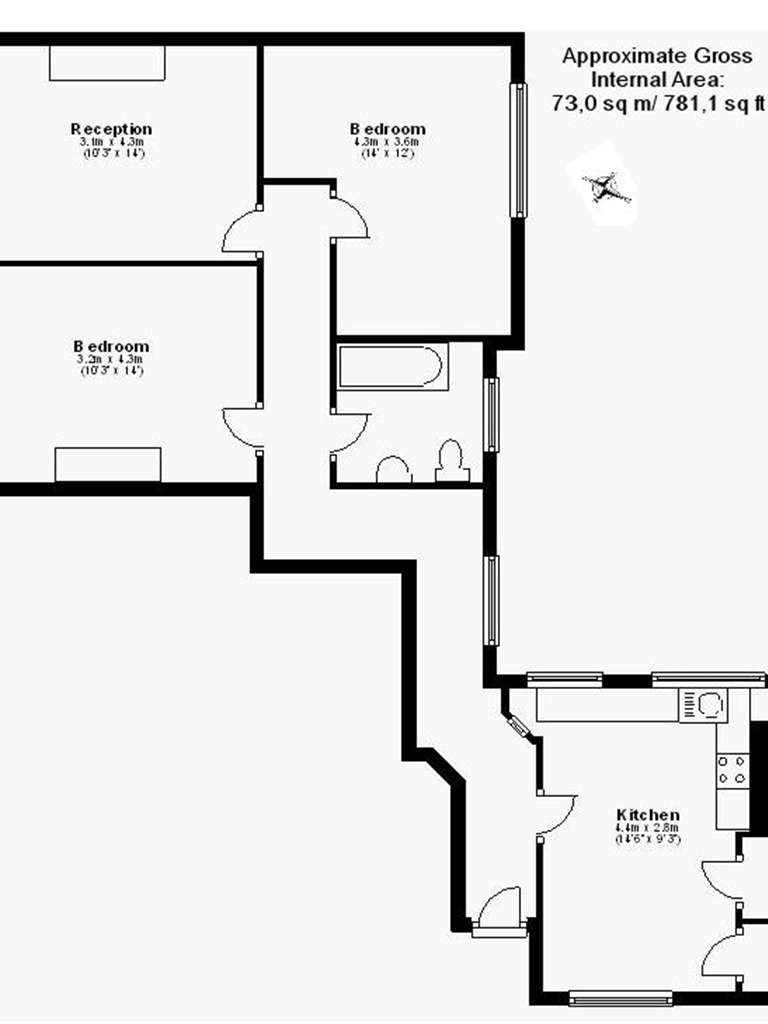 2 Bedrooms Flat to rent in Hammersmith Road, London W14