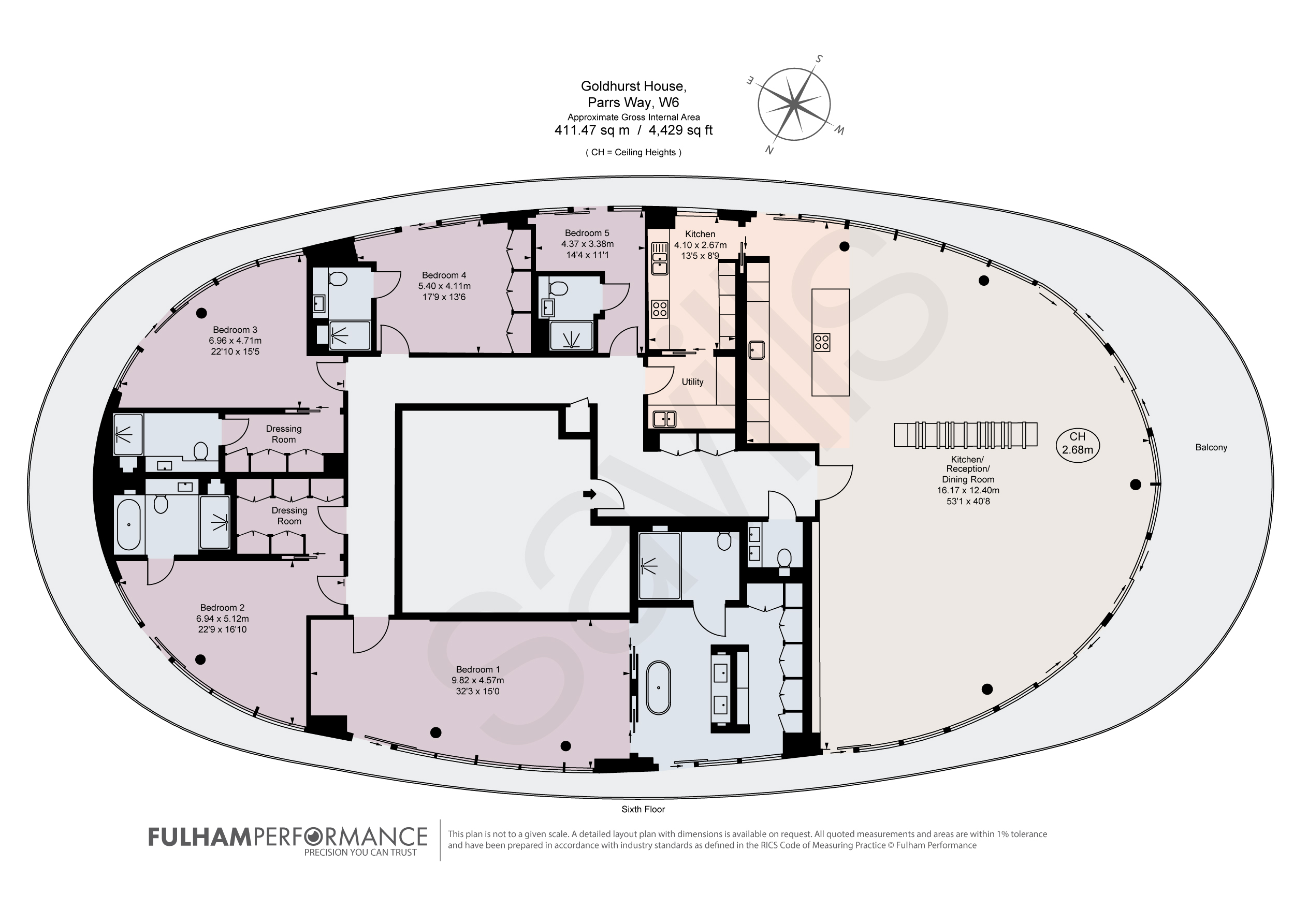 21, Goldhurst House, London floorplan