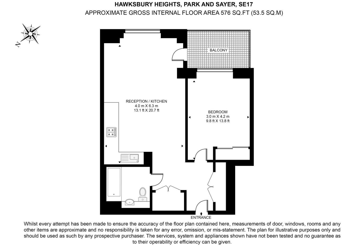 Hawksbury Heights , Hewson Way, Elephant and Castle , London  floorplan