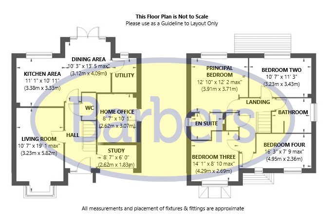 12, Damson Way, Market Drayton floorplan